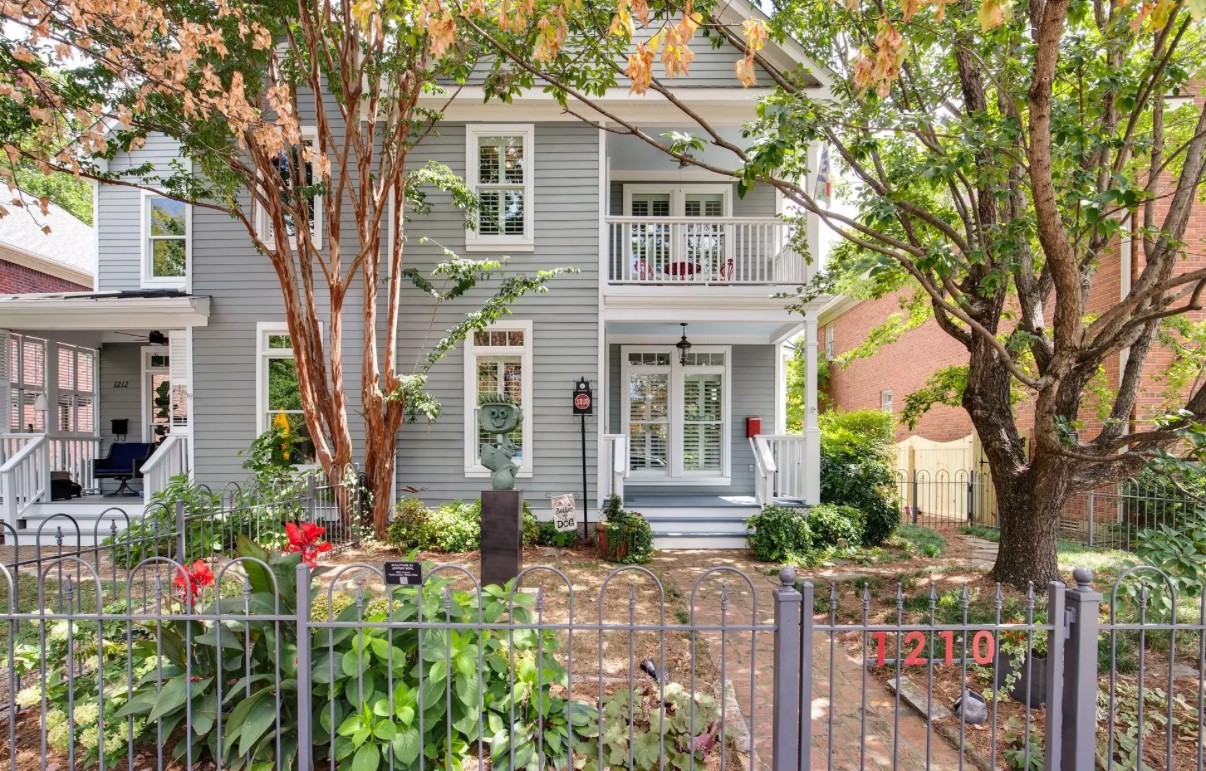 Welcome to 1210 5th Ave N, located in the heart of Historic Germantown just steps from award-winning restaurants, coffee shops, sports/ entertainment venues, the Farmers Market, and boutique shopping, all around a mile to downtown. This beautifully maintained home blends historic charm with modern updates, including: Updated kitchen(2025), Hardwood floors sanded and stained (2025), Recently Painted (2025), HVAC & tankless water heater (2020) Roof (2017) Front and back yard fenced! Custom Planation Shutters, Nearly $45K in new windows (2021 & 2023) The insulated oversized garage includes a 677 SqFt finished DADU (2020) perfect as a guest suite, office, studio, or potential rental. Pre-approved expansion plans by the Metro Historic Zoning Commission add future potential. Enjoy three porches (screened + covered balcony) and the walkability Germantown. A rare find in one of Nashville’s most desirable neighborhoods. Zoned MUN