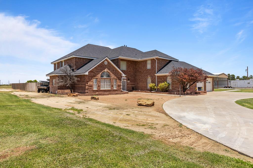 This home brings back the feeling of the TV Show Dallas . Located in Southfork. it features 19" ceilings in living area along with a gas fireplace to make your evenings cozy. The home is located on almost 10 acres and has 2 water wells and fencing all around. It also has a sequestered master with grand bathroom and jetted tub. The home has five bedrooms, 3 baths and even an office. Unbelieveable  40 X 60 shop and .the perfect inground pool. It's waiting for a new owner Call A Realtor today!