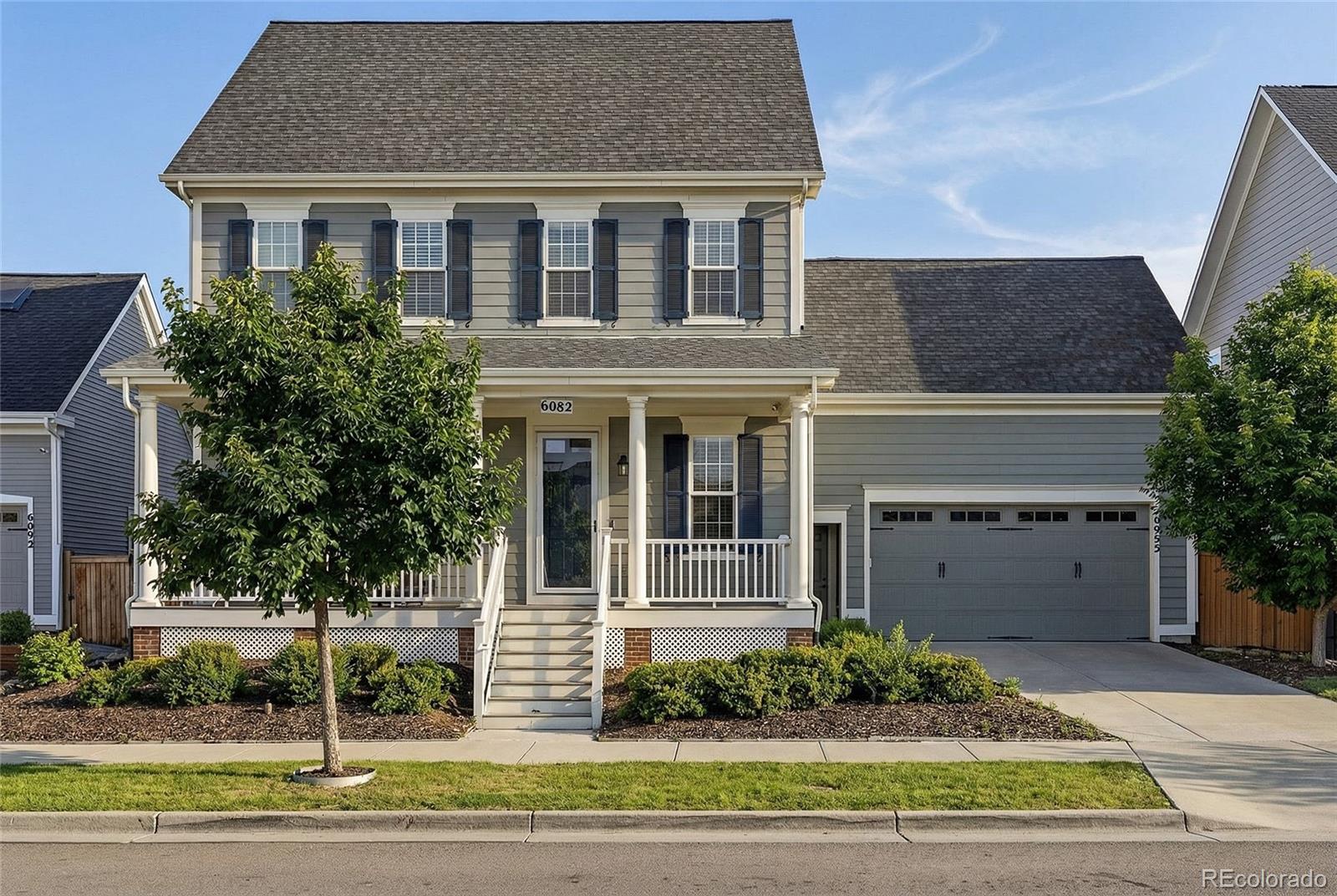 THE JUST-RIGHT, PARK FRONTING HOME. Smartly sited. Intentionally scaled. Confidently designed. Start with a location that connects when needed and calms when you don’t. In a quiet cove of homes framing a park that leaves the crowds behind, this home puts the Prairie Basin’s big views and trail runs within easy reach and makes dips at Splash Landing a breeze when summer hits. The easy ‘never late’ commute to Anschutz, DIA, or even Northfield High make mornings feel civilized and leave evenings for a true wind down! Right sized by design, you’ll find room in all the right places. A proper entry, with solid hardwoods that extend through the main and to the primary suite, welcomes guests and sets the tone for evenings where glasses clink and laughter lingers long past dessert. A great room, generous in size, and bright with oversized picture windows keeps things cozy around a fireplace anchored by a refreshingly distinct brick accent wall. The kitchen is loved by a trained chef! It starts with an island that seats four without bumping elbows, a Thermador cooktop, double ovens, a Zephyr range hood, and a walk-in provision pantry that earns its square footage. Room for full crew dining but the sliding glass wall telescopes wide open and stretches that space so dinner can drift outside alfresco, under cover, music on, conversations carrying. And then, that big backyard makes its move! There’s room on the grilling patio to keep the grill master company, space for a firepit patio that calls everyone in a little closer, and plenty left over for a lawn that spans wide for tag, toss, or off-leash zoomies. Top that with the elevated primary suite and an owner’s personal spa (a soaking tub, an XL shower with tile work that doesn’t skimp, and direct laundry room access because someone was thinking ahead!) And to wrap up, try a finished basement with 9’ ceilings, that supports guest quarters, game nights, and a bonus room for focused officing and Zoom meetings. Glad you waited?