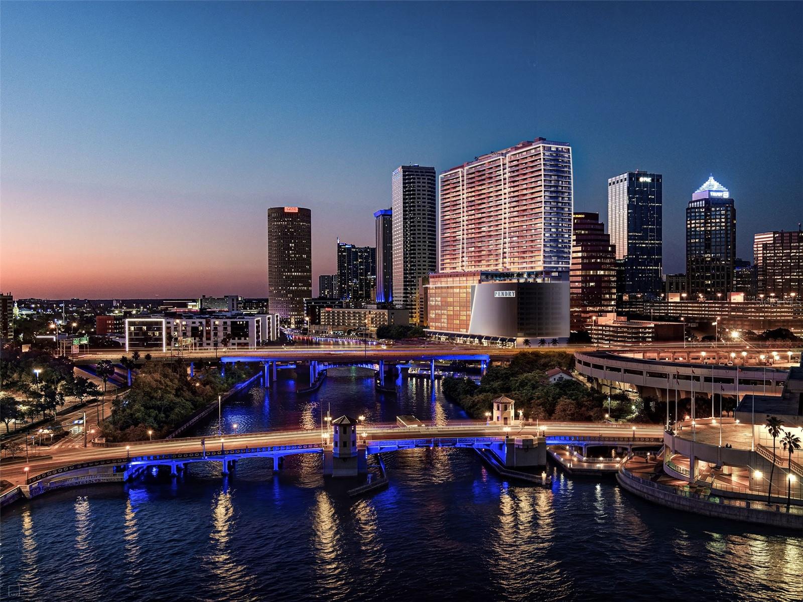 Under Construction. Pendry Residences Tampa hails the arrival of Florida’s first Pendry hotel, a new luxury offering by Montage Hotels & Resorts. An offering that combines a culture of world-class hospitality with fully-serviced residences to create a distinctive expression of luxury. Ranked among the most vibrant urban waterfront environments in the nation, downtown Pendry Residences Tampa are located above the hotel starting on level 15 through 37. Enjoy the exclusive hotel benefits and VIP access when your favorite destination is home. Residences not only get to experience the hotel daily, they have their own dedicated amenity level on the 38th floor rooftop highlighted by a resort-style pool and lounge. Residences overlook the downtown riverfront and Hillsborough Bay. Spacious one, two, and three bedroom open floorplans ranging from 1,380 to 3,200 square feet with 10’ ceilings, floor to ceiling glass.Residence F features 2 bedrooms, 2.5 baths, and 1,930 interior square feet. Featuring Quartzite waterfall edge kitchen counters, Sub-Zero & Wolf appliances, 5 burner gas stove top; porcelain flooring throughout; custom designed double vanity in Carrara marble over custom floating Italian millwork by Italkraft; designer plumbing fixtures, and deep soaking tub. Expansive terraces provide abundant outdoor living space high above the city and bay below. Convenient to the area’s finest attractions including world- famous Gulf beaches, the airport and top rated centers of healthcare, education and entertainment. Luxury is in the details, Luxury Lifestyle Living on the Riverwalk.