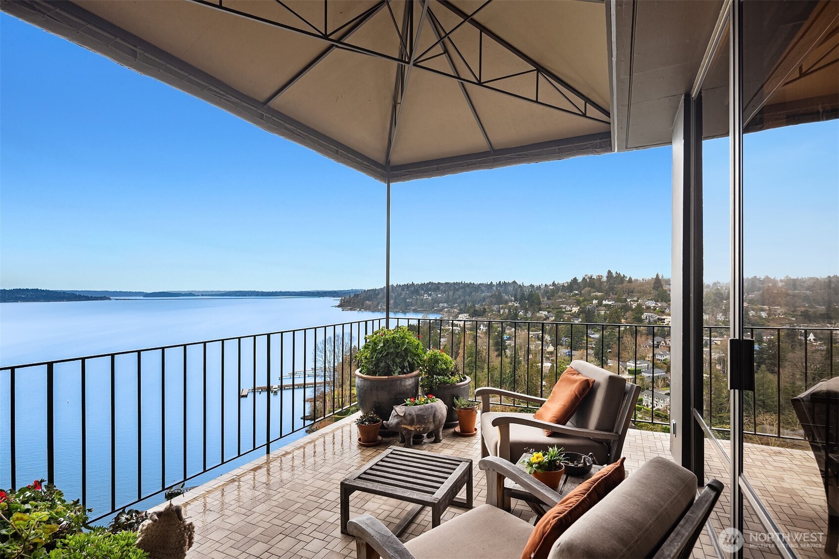 Washington Park Tower penthouse on the market for the first time in 33 years! Beautifully appointed view property located in the only high rise building. In Madison Park. Olson-Kundig, design and Schulz-Miller construction for renovations. Leaving no surface untouched in this premiere building.  Front and center with the only open deck in building and 2 additional decks all to enjoy the sweeping and mesmerizing views of Mt. Rainier, Mt. Baker, Cascade and Olympic Mountain Ranges along with the downtown Bellevue Skyline. Boasting over 2,100 square feet and a formal entry leading into an open concept of living, where views are captured from every corner. Lovely mix of formal and informal spaces for a comfortable in city retreat. Two ensuites comfortably appointed with privacy and serenity on top of the tower!