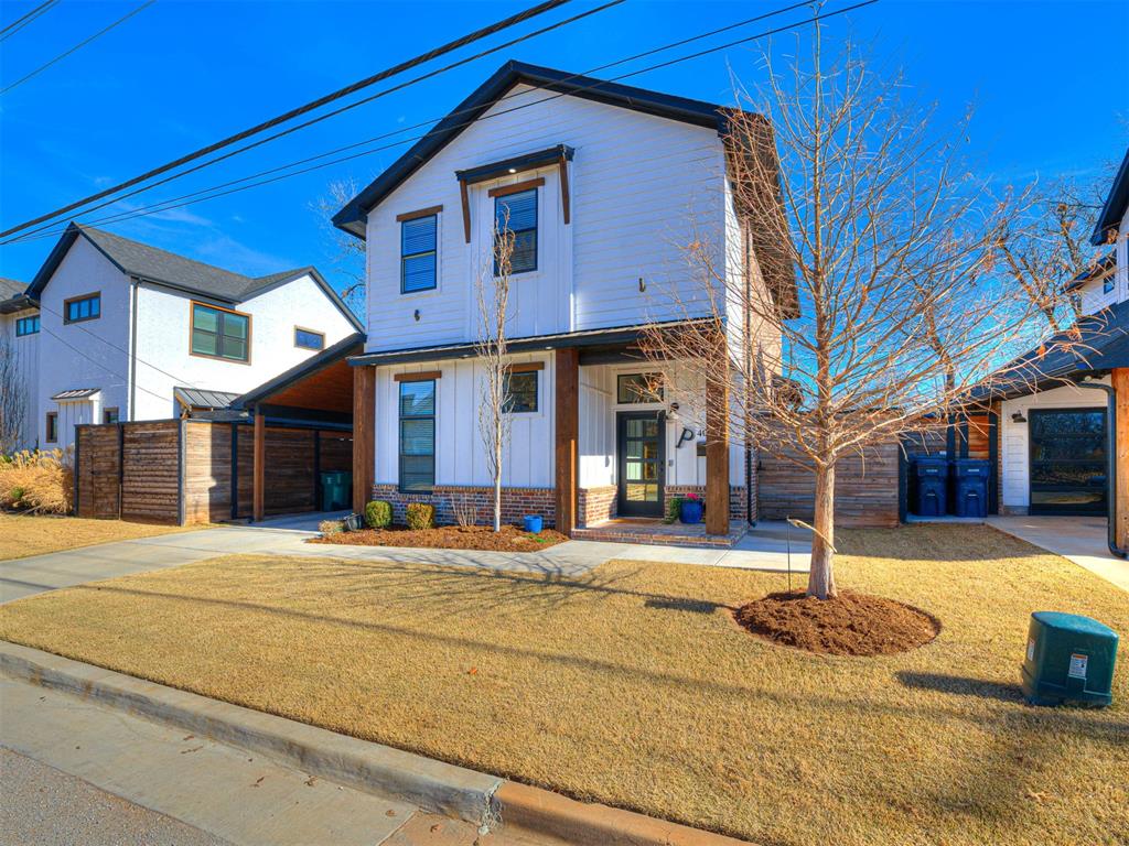 Contemporary Living in highly sought after Midtown area!! This home combines sleek design with functionality, offering an open-concept layout that shows contemporary at its best. Inside you find spacious living areas filled with natural light. The stylish kitchen has high-end appliances, elegant cabinetry, and a spacious island, perfect for both cooking and entertaining. The adjoining dining area flows into the living room, creating an inviting space for family and friends. This home provides ample space for relaxation and privacy. The master is complete with a luxurious en-suite bathroom featuring double sinks and a soaking tub and walk in shower.  The low-maintenance yard is ideal for outdoor gatherings. Enjoy evenings on the patio or front porch, where you can soak up the neighborhood vibe.  Additional features include energy-efficient systems, and modern finishes.  This home is conveniently close to parks, shopping and dining, making it perfect for families and professionals alike.  Don't miss this opportunity to own a luxury home in the highly sought after midtown area.   Schedule a showing today and experience all this home has to offer.