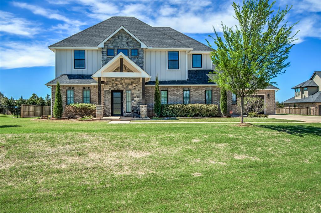 OPEN HOUSE SUNDAY 4/12 2-4 pm! Rare find in Deer Creek Schools on 1.44 acres!This beautifully maintained home offers the space, layout, and setting buyers are looking for. Featuring 4 bedrooms plus a dedicated study, the floor plan is both functional and flexible. Downstairs you’ll find the primary suite along with a true guest suite, complete with its own private bedroom and full bath, ideal for visitors or multi-generational living.Upstairs offers a great bonus setup with two bedrooms, a full bath, and an additional half bath, perfect for a second living area, game room, or giving everyone their own space.The home is thoughtfully designed with abundant storage throughout, a 3-car garage, and a laundry room conveniently connected to the primary closet.Enjoy a private backyard that backs to a greenbelt, with a pond just beyond the fence line adding to the serene setting.Additional features include both an in-ground and above-ground storm shelter for peace of mind.Well cared for and move-in ready, this is a rare opportunity to own acreage, a great layout, and a beautiful setting all in one.