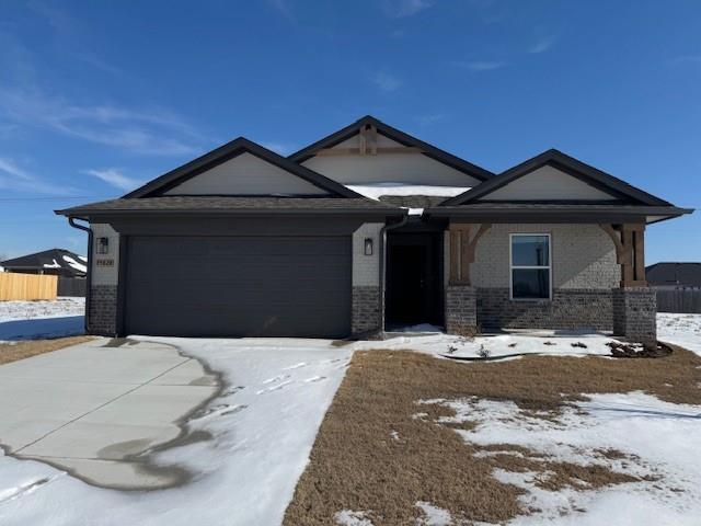 BRAND NEW ENERGY EFFICIENT CONSTRUCTION in the Native Plains Featherstone community in SWOKC.  Moore school district.  Open floor design with wood look tile throughout the main living areas and carpet in the 3 bedrooms.  Master suite to the back of the home with step in shower.  Secondary bedrooms to the front side of the home complete with ceiling fans.  Kitchen island overlooks the living room with a small breakfast nook to the side.  Stainless steel gas range with built in microwave, dishwasher and disposal.  Covered back patio with fenced yard, pet friendly with additional refundable pet deposit.  Conveniently located between Western & Penn just north of SW 164th.  Shopping and dining just minutes away on 19th Street in Moore.