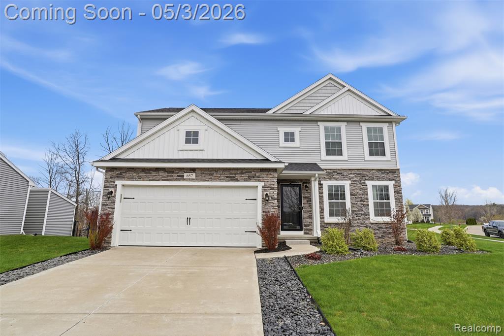 Welcome to the sought-after, highly desirable Long Lake Village community. This meticulously maintained home features an open floor plan and a neutral palette that appeals to a wide range of buyers.The kitchen offers stainless steel appliances and flows seamlessly into the breakfast nook and spacious living room—perfect for everyday living and entertaining. A convenient first-floor laundry adds to the home’s functionality.Step outside to enjoy your own private retreat, complete with a pergola, fire pit, and patio—ideal for summer evenings and crisp fall days.Upstairs, you’ll find a bonus loft sitting area along with three generously sized bedrooms, including a primary ensuite with dual vanity sinks in generously sized bath, along with a large walk-in closet.The finished lower level provides even more space for entertaining, featuring a dry bar and ample storage.This community is located in the Brandon School District and just minutes from downtown Clarkston, you’ll enjoy quick access to I-75!