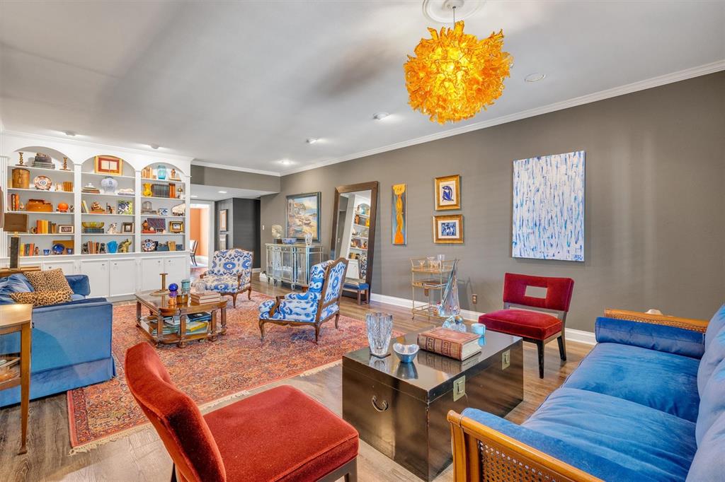 Welcome to Imperial House, a distinguished mid-century community designed by renowned architect George Dahl, tucked behind Dallas' iconic Pink Wall. This beautifully updated 2-bedroom, 3-bath condo offers 2,476 sqft of refined living in one of the city's most sought-after neighborhoods.

The spacious residence features a second living area, elegant updates, new flooring, fresh interior paint, and plantation shutters. The reimagined kitchen boasts quartz countertops, new cabinetry, and top-of-the-line KitchenAid appliances, including a new oven, dishwasher, stovetop, and refrigerator. The formal dining room has been opened to the study, creating a seamless flow for everyday living and entertaining.

The primary suite offers a spa-like retreat with an upgraded walk-in shower and generous closet space. The condo also includes a third-floor storage space for seasonal items or extra belongings.

Located in Preston Hollow, this home is within walking distance of The Plaza at Preston Center and moments from Preston Center, offering fine dining, upscale boutiques, and premier shopping. With easy access to the Dallas North Tollway, commuting and exploring the best of Dallas is effortless. Whether you're seeking a full-time residence or lock-and-leave lifestyle, this home provides the perfect blend of elegance, location, and low-maintenance living.

THE HOA COVERS ALL UTILITIES (EXCEPT INTERNET), TRASH SERVICE, INSURANCE (EXCLUDES CONTENTS), AND GROUND MAINTENANCE. The roof was recently replaced in 2023. The pool was also resurfaced and is maintained by the HOA.

Situated in the heart of North Dallas, Imperial House Condominiums offer timeless charm paired with modern updates, an ideal blend for those seeking both architectural significance and comfort.