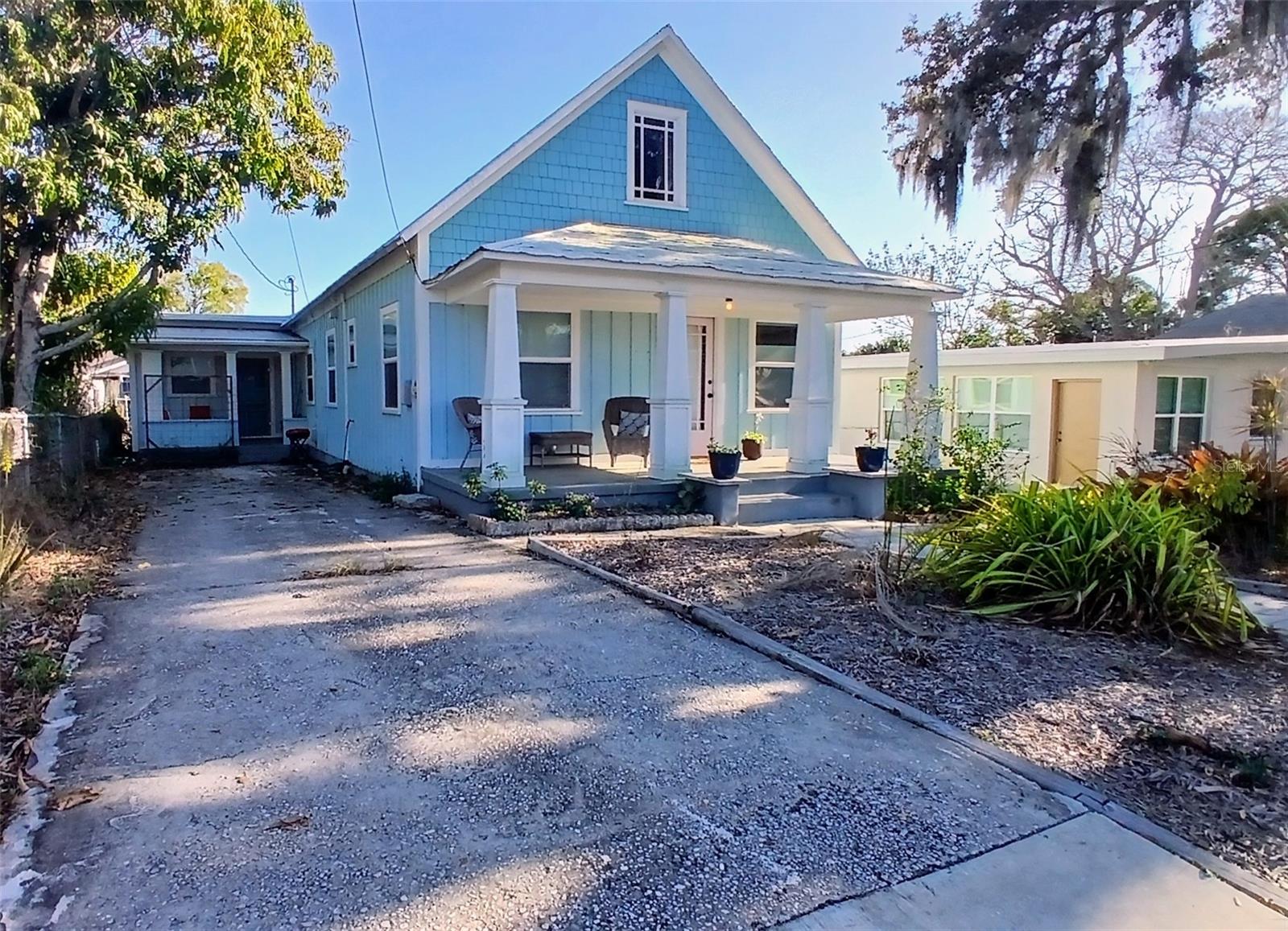 PRICED REDUCED! Located on a quiet brick street in the heart of Tarpon Springs, this well-maintained duplex offers excellent flexibility for homeowners and investors alike. Whether you're seeking a rental property or a home with the opportunity for additional income, this property delivers. Each unit features two bedrooms and one bathroom, along with its own private laundry and off-street parking. The main unit’s kitchen includes butcher block countertops and a farmhouse-style sink, while the updated bathroom showcases a walk-in shower with modern tile and fixtures. Luxury vinyl plank (LVP) flooring runs throughout the home, and the interior has been recently painted, creating a clean, bright feel. The second unit provides great versatility—perfect as an in-law suite, guest house, short-term rental, or long-term tenant space. This home is located outside of a flood zone and is within walking distance of many of the area’s most popular attractions, including the Tarpon Springs Sponge Docks, Spring Bayou, charming downtown Tarpon Springs, and the Pinellas Trail. Schedule your showing today and explore the possibilities this unique property has to offer.