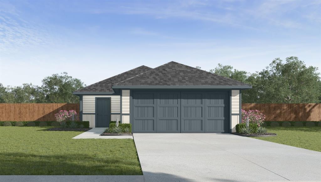 Barton — 3 bed | 2 bath | 1280 sq ftDiscover the Barton plan, one of our new homes in Buffalo Farms in Oklahoma City. With 3 bedrooms, 2 bathrooms, and 1280 square feet, this home offers space and comfort. Secondary bedrooms are thoughtfully placed near the entry, leading you into the open-concept living spaces. The kitchen features 30” upper kitchen cabinets, soft-close cabinetry, chrome knob hardware, and stunning white quartz countertops on the front kitchen island, creating a clean, modern finish that elevates the space. At the back, the primary suite provides privacy with an adjoining bath and a generous walk-in closet. This home includes our Home Is Connected® smart home package — featuring a camera doorbell. It also comes with a fully sodded front and back yard. This design blends function and style, making it perfect for families searching for new homes in Oklahoma City.