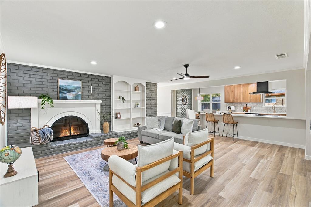 Beautifully renovated home in Plano featuring thoughtfully selected finishes throughout! Welcome to 2612 Briarcove, where fresh interior paint, new luxury vinyl plank flooring, and upgraded lighting create a polished, inviting feel. The refreshed kitchen showcases new wood cabinetry, upgraded quartz countertops, and new stainless steel appliances, offering a stylish setting for everyday cooking and entertaining. Fully renovated primary and guest bathrooms feature new wood cabinets, quartz countertops, and upgraded plumbing fixtures for a cohesive, elevated look. Carefully coordinated finishes carry throughout the home, bringing warmth and modern appeal to each space. With extensive updates already completed, this home is ready for its next chapter. Schedule your showing today!Property remodeled; buyers should verify improvements, permits, and condition. Independent inspections strongly encouraged; no waivers allowed. Buyer advised to perform due diligence.