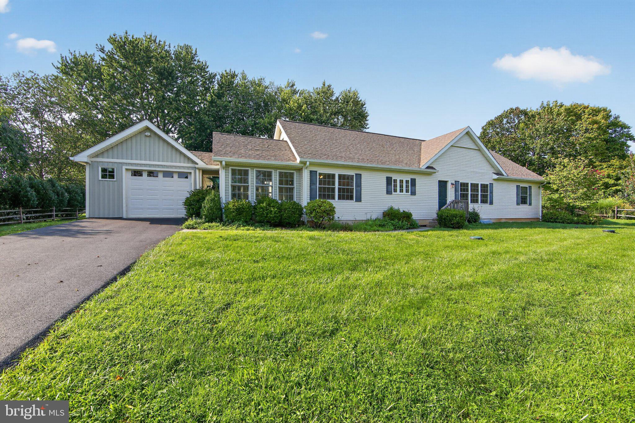 Built in 2017 and set on a spacious ¾-acre lot, this thoughtfully designed ranch offers the ease of one-floor living, modern comfort, generous living spaces, and exceptional potential for future expansion in a beautiful Chester County setting.  The main level features three comfortable bedrooms, a large kitchen with plenty of space for everyday cooking and gathering, and a spacious living area designed for both relaxing and entertaining. A bright, versatile sunroom extends the living space and provides a wonderful connection to the outdoors. Step outside to the rear patio, an inviting spot for morning coffee, outdoor dining, or entertaining. A retractable sunshade provides comfortable protection from the summer sun and can be easily removed and stored for the winter.One of the property's standout features is its substantial expansion potential. The unfinished attic offers ample space for a future addition of approximately two bedrooms and a bathroom, providing an opportunity to significantly increase the home's finished living area as your needs evolve. Plumbing for the future bathroom was roughed in during the original construction, and a generous 24" x 24" utility chase extends from the basement to the attic, simplifying future plumbing, electrical, and infrastructure work.The full-size basement provides abundant storage along with flexible space for future finishing, recreation, hobbies, or additional living areas. Two sump pumps provide added redundancy for basement water management, and a new radon mitigation system was installed in 2026.  Additional improvements include a new driveway installed in 2023 and well-maintained outdoor spaces surrounding the home.Enjoy the quintessential Chester County lifestyle, where hot-air balloons drift overhead and horse-drawn carriages travel along the nearby road. Historic Yellow Springs is just 2 miles away, Milky Way Farm approximately 4.5 miles, and Valley Forge National Historical Park about 10 miles from the property.  Located in the Downingtown Area School District, including Downingtown STEM Academy.With its 2017 construction, true ranch-style one-floor living, three bedrooms on the main level, large kitchen, spacious living areas, generous lot, full basement, inviting sunroom, and unusually well-planned potential for future expansion, this is a rare opportunity to enjoy a move-in-ready home today with plenty of room to grow tomorrowPurchase this property along with next door 1217 Street Rd to make a compound for multi generational living. Offered as a package or $1,590,000.