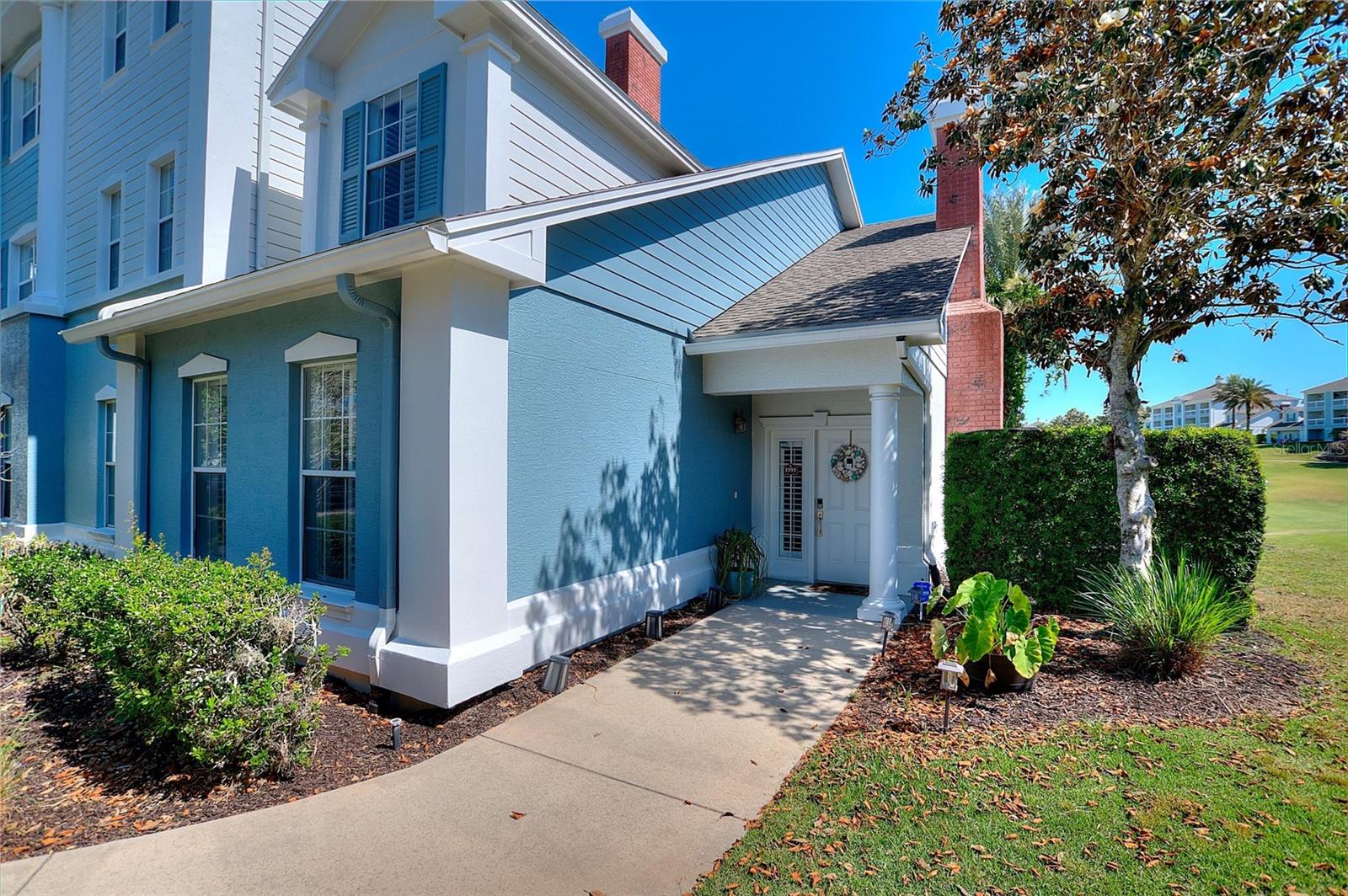 Rare opportunity to own one of the largest floor plans available in Reunion! This beautifully maintained 3-bedroom, 2.5-bath END-UNIT condominium is ideally positioned on a quiet cul-de-sac overlooking the 11th hole of the Arnold Palmer golf course, offering both privacy and scenic golf course views.This light-filled end unit provides additional windows and an open, spacious feel throughout. The thoughtfully designed floor plan features a desirable primary suite on the main level, while upstairs offers two oversized guest bedrooms connected by a convenient Jack-and-Jill bathroom—perfect for hosting family and guests.The home has been meticulously cared for and includes valuable upgrades, including a newer AC system (2021), a reverse osmosis water system, a smart thermostat, and a security system on the doors and windows. The kitchen is enhanced with functional upgrades, including soft-close hinges and pull-outs in the cabinet to the left of the refrigerator for added convenience.Located between two community pools, this property offers easy access to resort-style amenities while still maintaining a peaceful setting. Tastefully decorated and offered with some of the select furnishings, this home is move-in ready and ideal as a primary residence, vacation home, or investment property.All of this and close to restaurants, shops, theme parks, and all that central Florida has to offer! Opportunities like this are rare, don't wait to make you move!