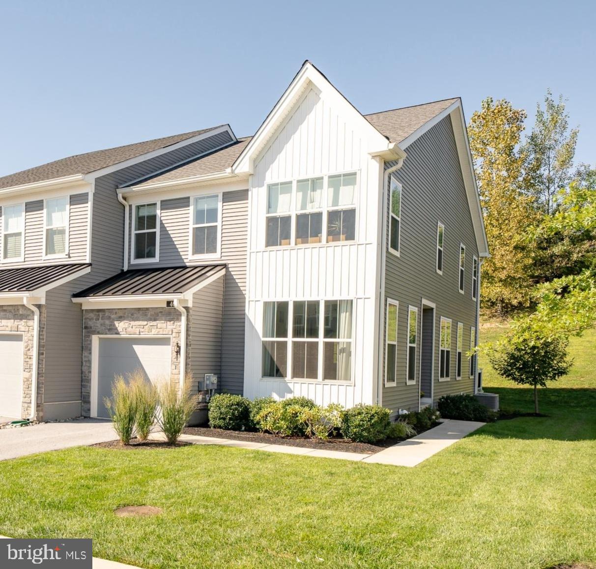 Welcome to 46 Sassafras Lane, a beautifully maintained, north-facing end-unit townhome in The Villages at Chester Springs - where everyday convenience meets low-maintenance living. Located in the heart of Eagle, this 3 bedroom, 2.5 bath home puts some of the area’s best dining, recreation and everyday essentials just minutes away. The Stables Kitchen & Beer Garden, Bloom Southern Kitchen, Dunkin’, Starbucks, ACME, Marsh Creek State Park and Eagleview Town Center are all nearby, along with an abundance of local trails. Even better, the low monthly HOA fee covers landscaping and snow removal, leaving you more time to explore everything the area has to offer instead of spending your weekends mowing and weeding. Inside, natural light fills the spacious open-concept main level, complemented by wide-plank luxury vinyl flooring. A versatile room at the front of the home is ideal for a home office, playroom or additional sitting area. The kitchen opens to a large composite deck offering plenty of privacy. Upstairs, the spacious primary suite features a large walk-in closet and private bathroom with a dual-sink vanity and oversized shower. Two additional generously sized bedrooms offer ample closet space and share a hall bathroom with a double vanity and tub. The laundry room is also conveniently located on the second floor. The home also includes a one-car garage and a large unfinished basement with high ceilings, providing excellent storage and plenty of potential for future living space. A community playground is located directly across the street, along with plentiful visitor parking. All of this is located within the Downingtown Area School District, with access to Pickering Valley Elementary School, Downingtown East High School and the highly ranked Downingtown STEM Academy. Commuters will also appreciate convenient access to the Pennsylvania Turnpike and Routes 100, 202, 401, 30 and 113. Come experience the space, convenience and low-maintenance lifestyle that make 46 Sassafras Lane such a special place to call home.
