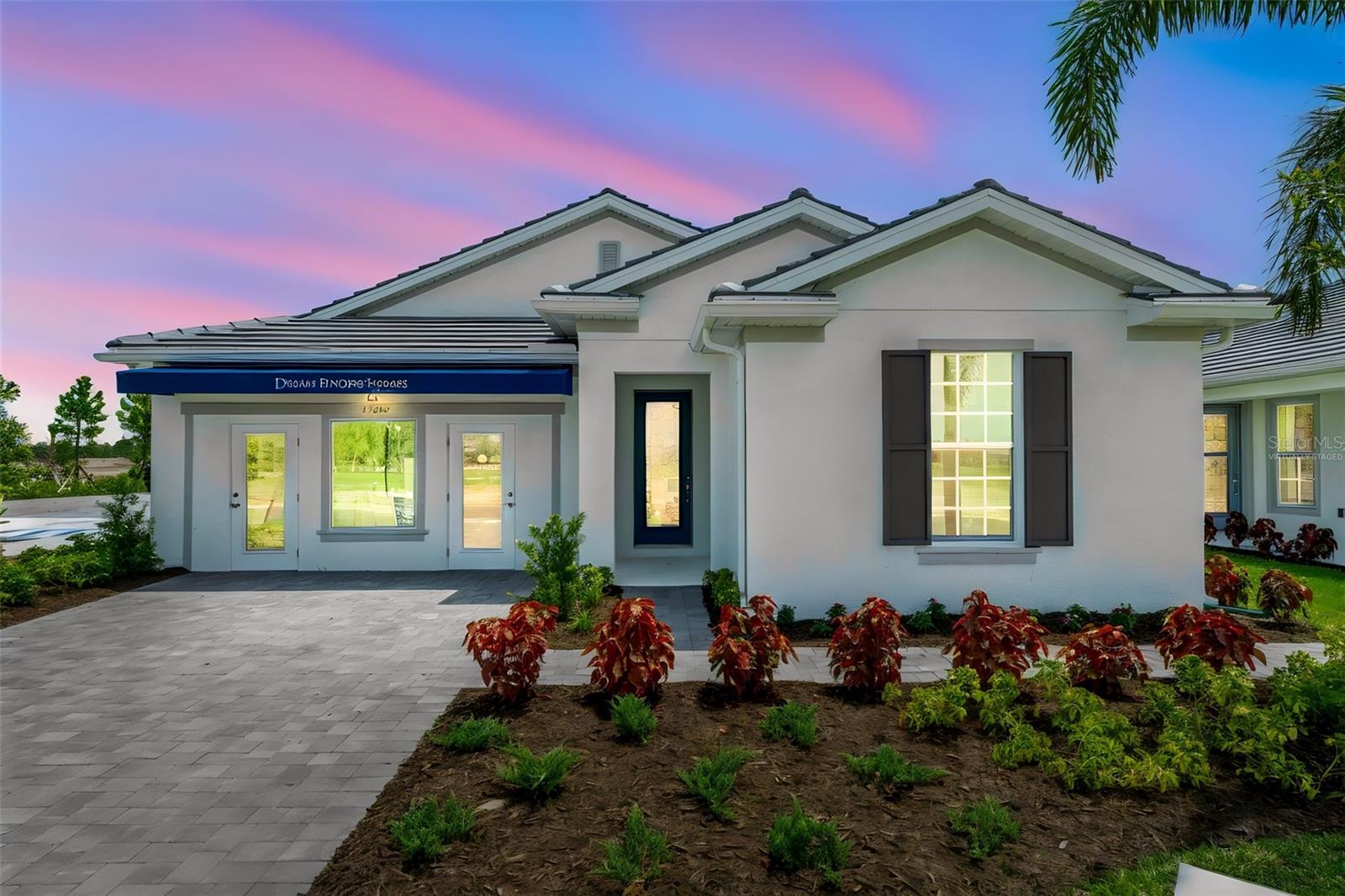 Virtually Staged. MODEL HOME LEASEBACK OPPORTUNITY WITH PRIVATE POOL IN RIVER HALL COUNTRY CLUB! This professionally designed Ravenna model offers 3 bedrooms, 2.5 baths, 2,088 sq. ft. of living space and a spacious 3-car garage. Enjoy the benefits of a builder leaseback while securing your future home in one of Southwest Florida's premier golf communities. River Hall is more than a neighborhood; it's a lifestyle! Spend your mornings on the Davis Love III-designed 18-hole championship golf course, afternoons relaxing by the resort-style pool or enjoying a drink at the Bunker Bar, and evenings dining and connecting with neighbors. Residents enjoy pickleball, tennis, bocce, fitness facilities, walking trails, scenic lakes, and an active social calendar.