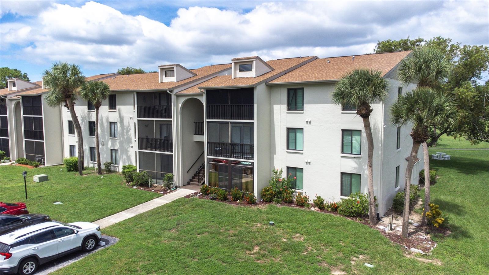 This charming, and VERY clean, 2-bedroom, 2-bathroom condo is a fantastic opportunity for buyers looking for a move-in-ready home in a 55+ community. The low HOA fee covers cable, internet, pool, maintenance, sewer, trash and water! The property comes fully furnished, making it an ideal choice for those looking to downsize or relocate with ease. Key updates include a 2-year-old roof, a 4-year-old A/C, and a 6-year-old water heater, ensuring that major systems are well-maintained and efficient. Additionally, there’s a convenient storage closet just outside the front door, providing extra space for your belongings. This condo offers both comfort and practicality in a serene, age-restricted neighborhood, making it the perfect place to enjoy a relaxed, low-maintenance lifestyle.