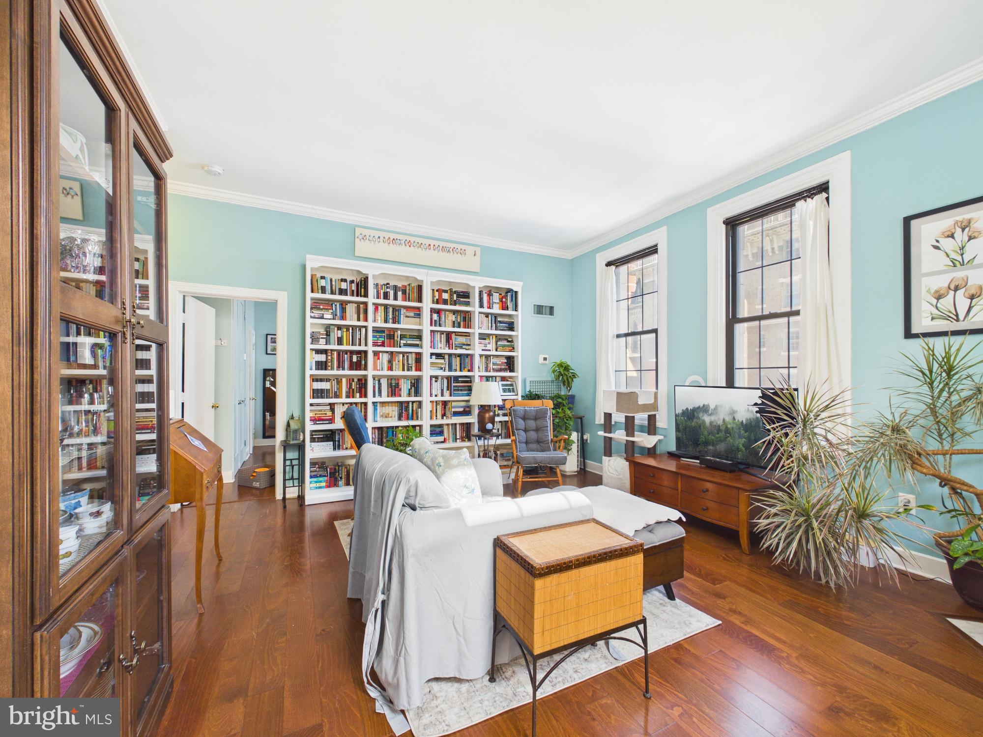 Welcome Home to The Belvedere. This beautifully renovated and meticulously maintained 2-bedroom, 2-bath condominium is located on the 4th floor of one of Baltimore City’s most iconic historic buildings. Featuring 10-foot ceilings, fresh paint, new windows, and a custom-built office space, this residence seamlessly blends classic charm with modern convenience.The Belvedere offers 24-hour lobby service for added security and ease, along with access to stunning grand interior spaces including elegant ballrooms, the John Eager Howard Room with pastoral murals, the legendary Owl Bar, the 13th-floor lounge and observation level, and a unique basement-level shopping arcade—all open to residents and the public.Ideally situated near banks, restaurants, and shopping, this is city living at its finest—rich in history, character, and convenience. Schedule your private tour today and experience The Belvedere lifestyle for yourself.