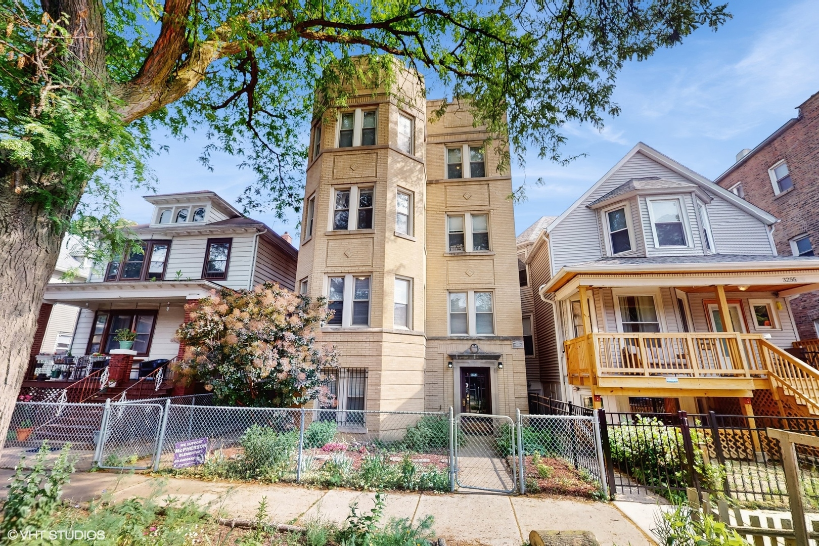 Welcome to your new home on a lovely tree-lined street in Albany Park! This bright and spacious 3-bedroom, 1.5-bath unit has everything you need. With 1,400 square feet of living space, there's room to spread out, and the hardwood floors throughout give it a warm, cozy feel. The kitchen is perfect for whipping up meals, featuring granite countertops and brand-new stainless steel appliances. You'll love the separate dining room and the large deck off the kitchen-ideal for summer BBQs and relaxing with friends. Plus, you've got an in-unit washer and dryer, plenty of storage space, and a garage spot included. Just a short walk to the Brown Line, shops, and eateries, this pet-friendly home is perfectly located to enjoy all the neighborhood has to offer.