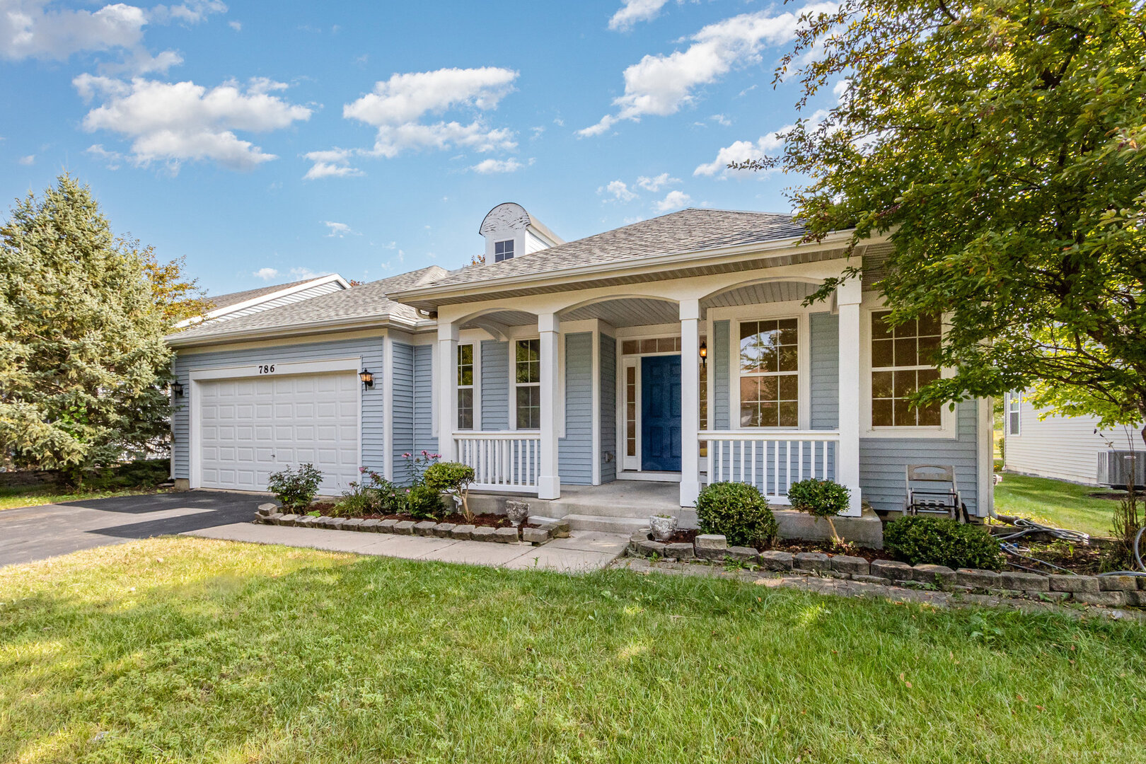 Welcome to 786 Bohannon Circle - a beautifully updated home in a sought-after 55+ community in Steeplechase, Oswego. This move-in-ready residence features 2025 upgrades including fully remodeled bathrooms with modern finishes, an updated kitchen with refreshed countertops, and appliances, plus new paint and lighting. Enjoy a bright, open layout with hardwood floors,  spacious bedrooms and plenty of natural light. The HOA takes care of exterior maintenance, giving you a low-maintenance lifestyle with access to fantastic amenities including a clubhouse, pool, and community gathering spaces. Conveniently located near shopping, dining, and essential services, this home offers comfort, style, and easy living in a peaceful neighborhood.