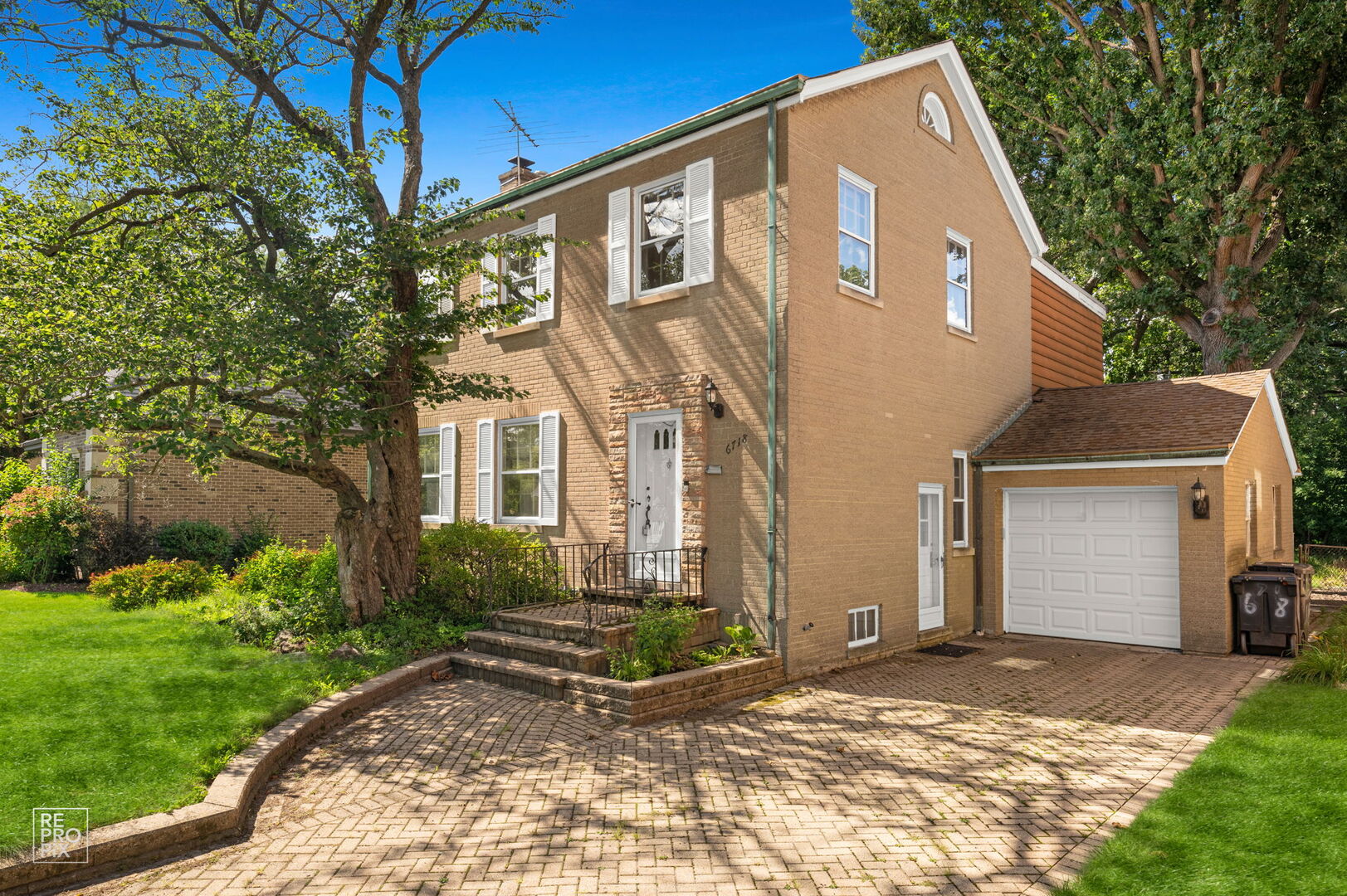 Tucked away on a quiet, tree-lined street in the desirable Wildwood subdivision, this fabulous 4-bedroom, 2.5-bath home offers the perfect blend of comfort and charm. The expansive family room, filled with natural light, overlooks the lush backyard and provides an inviting space to gather and relax.The main level features mostly hardwood flooring, creating a warm flow throughout, while the galley kitchen includes a convenient pass-through to the family room-ideal for entertaining or keeping an eye on the backyard views. Upstairs, you'll find generous bedrooms with plenty of closet space, offering both comfort and practicality for every lifestyle.With abundant storage throughout, a deep yard perfect for play or gardening, and a paver driveway that adds both style and function, this home is ready to be enjoyed for years to come.  Home conveyed "As Is".