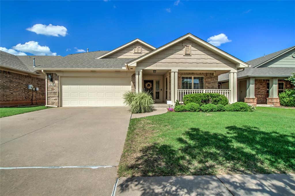 Come see this amazing property! Like NEW!  1 owner.  No pets. No kids. No smokers.  No nicks or dings. Fall in love with this home in Valencia in Deer Creek Schools! This home is thoughtfully crafted to meet the needs of modern living, whether you’re raising a family or hosting unforgettable gatherings. The main living area provides plenty of gathering space, and the opens to the kitchen and dining area. Whether preparing meals or entertaining guests, this kitchen is sure to impress with an island w/storage added by the owner along with a built in microwave, new super-quiet dishwasher and ceiling fans in all bedrooms. An open kitchen contains abundant cabinets, a pantry, and free standing electric stove.  Your private primary suite is a true retreat, offering bath complete with a shower, a dual-sink vanity, soaking tub to relax in, and a walk-in closet. The secondary bedrooms are equally inviting, each featuring a closet and windows that flood the rooms with natural light. New roof being replace soon. All new HVAC system installed 9/23 along with an in ground storm shelter and new fencing. The neighborhood features multiple playgrounds, gazebos, creeks, miles of walking trails, a baseball diamond, and a soccer field. If quality rank high on your list, this is a home you don't want to miss!  Ready for a private tour when you are.