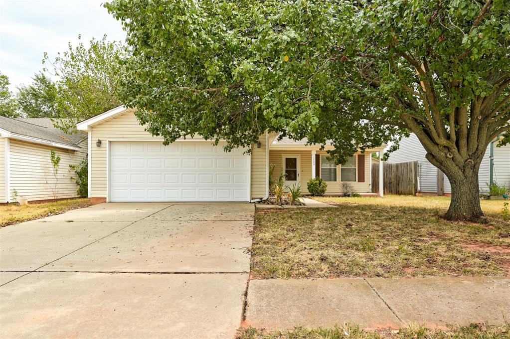 Welcome home to this charming 3-bedroom, 2-bath home with a 2-car garage and approximately 1,300 square feet that lives larger than expected! The thoughtfully designed floor plan features generously sized bedrooms, a spacious living room, and a comfortable dining area—perfect for everyday living and entertaining. Ceiling fans in the living room and all three bedrooms, along with whole-house blinds, add comfort and convenience throughout.Relax on the covered front porch or enjoy the privacy of the fully fenced backyard. Additional highlights include a new roof installed in 2024, partial front gutters, an in-ground storm shelter located in the garage floor, garage door opener and security system. Conveniently situated just minutes from the University of Oklahoma, this home offers an excellent opportunity for homeowners and investors alike. Don’t miss your chance to make it yours!