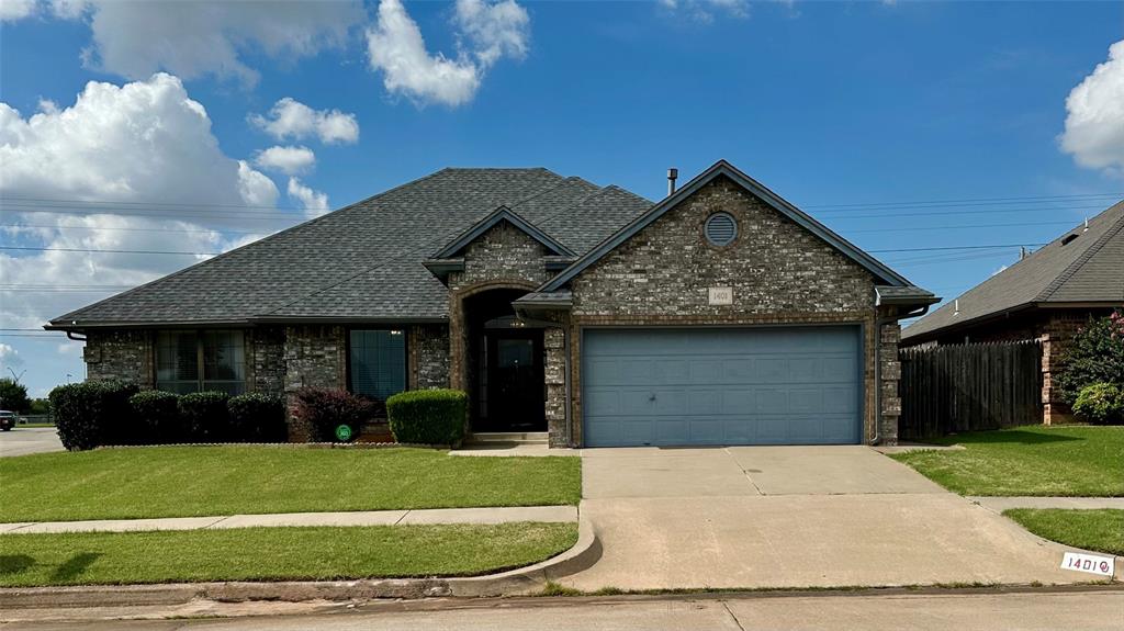 Welcome home to this well cared for beauty in Moore schools, right across the street from the Buck Thomas Park, and close to schools, shopping, restaurants, and great access to Tinker Air Force Base.  You’ll notice the pride of ownership throughout!  This 3 bed 2 bath home is neat as a pin and has an office/study for working from home, or your personal bookkeeping.  The spacious living room is light and airy with the large windows, updated flooring, wood-burning fireplace w/bookshelves.  The kitchen has tons of storage, opens to the living area, and has a large dining area.  All the bedrooms are good sized, but the Primary bedroom is over-sized!  The corner windows let in the sunshine, and there is also window seating for a cozy retreat.  The primary ensuite has double vanities, soaker tub, separate shower, more storage, and deep walk-in closet.  Large corner lot has side access to the backyard w/a covered patio, extended concrete patio, AND  a 15’ x 30’ Workshop and extra concrete for boat or RV parking. For extra peace of mind, the HVAC was replaced in 2021, and includes a built-in halo system, to keep the air you breathe fresh and clean.  The roof was replaced in 2024. Book your private showing today!