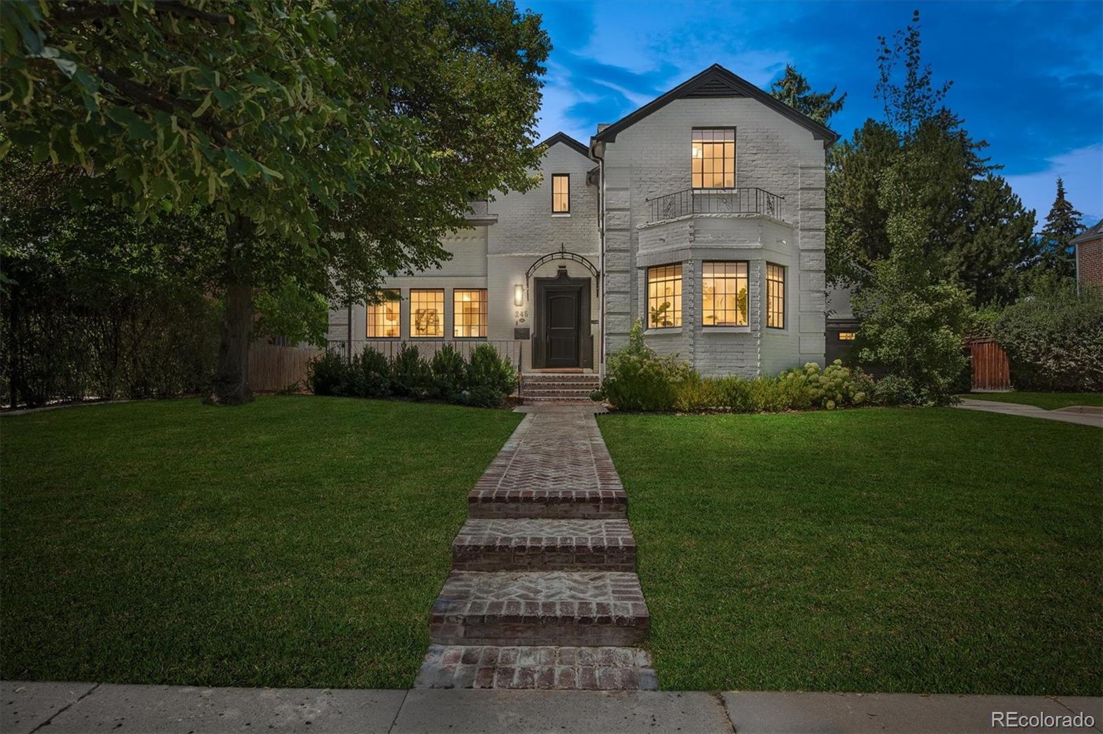 A true one of a kind spectacular home, completely renovated from floor to ceiling , on a 10,900 SF lot in a prime location of Denver Country Club. You will find understated elegance as you drive up to this sun filled Tudor home and be pleasantly surprised the moment you enter the home as quality finishes and craftsmanship surround. The main floor is inviting with multiple, generously sized flexible living spaces , a vaulted family room, an office, powder room and an absolutely divine eat in kitchen with custom cabinets, Carrera marble, top of the line appliances and wonderful breakfast bar. All spaces lead to an enviable yard and marvelous outdoor entertaining spaces. Upstairs a phenomenal primary suite is a true retreat hosting a luxurious bathroom w/ heated floors, steam shower, soaking tub, Carrera marble, and a phenomenal walk in closet. Three additional charming bedrooms are en-suite with timeless finishes and ample closet spaces. Upstairs laundry completes the second floor. The finished basement is perfect for a media room, playroom or exercise room and has additional space for storage and the ability to expand. Meticulous home designed by Morris/Alvarez. If you want a completely updated , warm , modern home with timeless finishes in Denver Country Club, this is your dream finally come true! Bromwell elementary and a short stroll to everything in Cherry Creek make this a perfect option for those seeking a single family home in DCC or a Cherry Creek alternative.