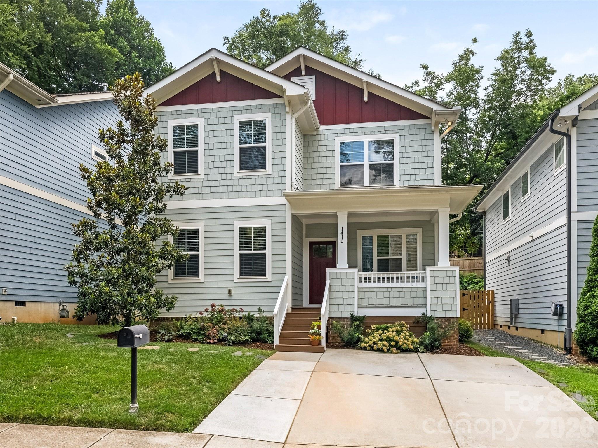 Stunning Craftsman seamlessly blends timeless charm with modern finishes. Featuring an open-concept floor plan, high ceilings, fresh paint, and an abundance of windows--the home is filled with natural light and designed for comfortable, contemporary living.  Step outside to your private backyard , complete with a cozy outdoor fireplace and extensive landscaping.Perfectly positioned in Charlotte's vibrant and evolving Seversville neighborhood--you at the center of it all. Step onto the Irwin Creek & Stewart Creek Greenway for a scenic bike ride, morning run, or an easy stroll to game day at Bank of America Stadium.