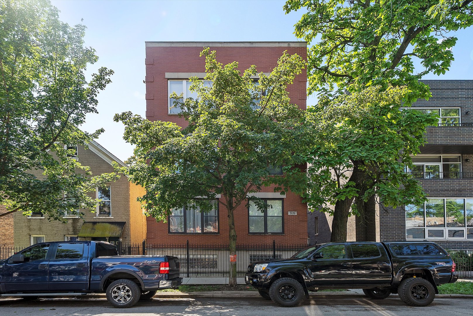 Here's your opportunity to be the proud new owner of this stunning condo available in the highly appreciating Bucktown neighborhood! This gorgeous two bedroom + one bathroom home offers the perfect blend of modern luxury and neighborhood charm. As you step inside, you're immediately greeted by an amazing open concept layout. You'll immediately notice the newly refinished hardwood floors and tons of natural light streaming through the East facing windows. These windows offer a stunning view of the city; a view that is exemplified in the fall + winter months when the bare trees reveal a stunning view of the downtown skyline. The condo's open floor plan allows the living room to flow into a sleek kitchen featuring custom European cabinets, granite countertops, a brand new stainless steel hood range, and a newer dishwasher. Convenience is found throughout the entire space; especially with its IN UNIT washer dryer! Just off the rear of the unit, you can find a private deck that offers a peaceful spot for morning coffee or chill evenings. The spa inspired bathroom features a relaxing Jacuzzi tub, ideal for unwinding after a long day. This condo is also pet and investor friendly. This property is conveniently located ONE BLOCK away from the 606 Trail, the Blue Line Western & California stop is also nearby, along with an endless selection of restaurants, parks, and local entertainment! Plus, the condo is sitting on a block that is Permit Parking Only, so it's incredibly easy to find a spot right out front. Unit can be rented. With low taxes and a true luxury feel throughout, this home is a rare find in one of Chicago's most beloved neighborhoods. Don't miss out! Check it out this weekend! Highest and Best due Wednesday at 8 pm.