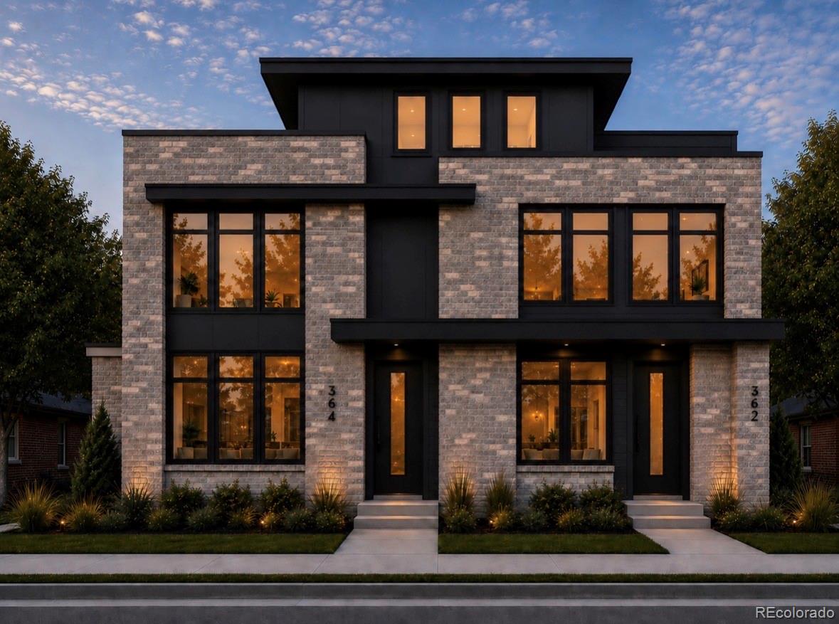 Anticipated completion November 2026! Experience elevated modern living in the heart of Cherry Creek North, one of Denver’s most desirable and walkable neighborhoods, just moments from premier restaurants, boutiques, coffee shops, galleries, fitness studios and the best of Cherry Creek shopping and dining. This striking new-construction residence is thoughtfully designed across four finished levels with 4 bedrooms, 5 bathrooms, a private elevator, multiple entertaining spaces and rooftop terrace. The open-concept main level brings together the great room, dining area and chef-inspired kitchen with a generous island, 48-inch Wolf range with hood, Sub-Zero refrigerator, pantry cabinetry, double sink, dishwasher and gas fireplace anchoring the living space. Large windows and contemporary architecture create a bright interior with seamless access to the rear outdoor living area. Upstairs, the private owner’s retreat offers a spa-inspired bath with freestanding soaking tub, oversized mud-set shower, generous walk-in closet and separate water closet, while a secondary bedroom with full bath and walk-in closet sits nearby along with a dedicated laundry room. The finished lower level creates a second entertaining destination with an additional bedroom, full bath, recreation and game areas, secondary wet bar/kitchenette with sink, dishwasher and microwave, plus a dedicated area ready for a custom wine room or wine cellar. The top terrace level adds exceptional flexibility with a fourth bedroom/study, full bath, loft and interior wet bar opening directly to the rooftop terrace with multiple outdoor living areas and room for dining and lounge seating. A private elevator connects all levels for effortless everyday living. Exceptional new construction in a prime Cherry Creek North location offering sophisticated design, flexible living spaces and incredible indoor-outdoor entertaining.