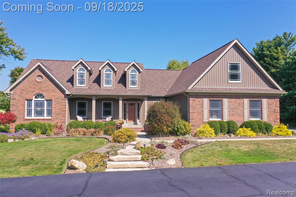 "Your own nature preserve"  Inviting Private Estate with Modern Upgrades & Natural Beauty!  This extraordinary property blends cozy living with picturesque, park-like surroundings. Nestled down a private 900-foot paved drive, this home offers total privacy & outstanding features, truly one of a kind.  Recent Upgrades (2023): -Brand-new roof with transferable warranty -New siding -Kohler whole-home generator for -Commercial grade washer & dryer, stainless steel refrigerator, dishwasher, & gas stove/oven - New exterior lighting with Ring security system (4 cameras) - All-new gutters & downspouts. Interior Features:  Inside - 9’ ceilings, solid-core six-panel doors,hardwood & ceramic flooring & granite countertops throughout. Relax by the gas fireplace & enjoy the versatile craft room with sink, built-in lower-level bar with fridge & 3.5 baths. With natural gas, cable, & owned water softener,all with comfort and convenience.  Exterior Features:  Outdoors, the property shines with two scenic ponds, pond-side pavilion with swing, & a firepit near the pavillion & large 2nd firepit by the house.  Enjoy total privacy.  Soak in the serene beauty of these amenities from the low-maintenance Trex deck.   Extensive landscape & hardscape, walking trails wind through the woods, offering daily encounters with wildlife & a true sense of retreat.  Additional Highlights:  Custom 2 X 6 Construction.  Great RV storage in the 40' x 72' pole barn with cement floors, electric, 14’ doors & trusses with ample space for storage, hobbies or equipment, plus a 2nd-story deer blind with sweeping views.  This unique estate combines modern upgrades, functional living spaces & breathtaking natural surroundings, perfect for seeking a lifestyle of comfort, privacy, & tranquility.  This extraordinary estate is more than a home, it’s a lifestyle defined by beauty, comfort, and privacy.  Discover the perfect balance of modern convenience & natural tranquility right here.