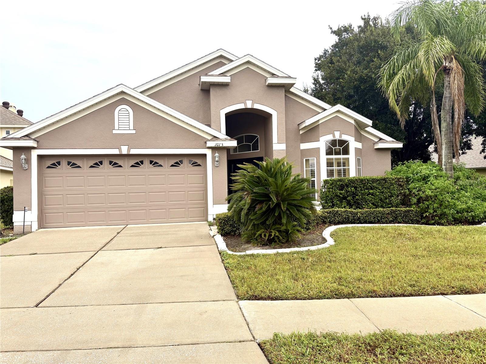 Beautiful 4-bedroom pond front POOL home in the exclusive gated community of Parkstone! Formal Living, Dining, and Family rooms. Spacious eat-in kitchen with stainless steel appliances. Large owner's suite with huge closet and elegant garden tub and separate shower. High ceilings and tile flooring throughout house. New AC. Laundry room. Covered screened-in back porch with POOL and stunning view of the pond. 2 car garage. Roof about 5 years old. HOA mows yard. House is on a CUL-DE-ac so very quiet. Enjoy the community pool, splash pad, tennis courts, playground, and fishing pier. Near the Seminole Trail for biking and walking as well as Central Winds Park/dog park. Good schools. Great location. Must See!