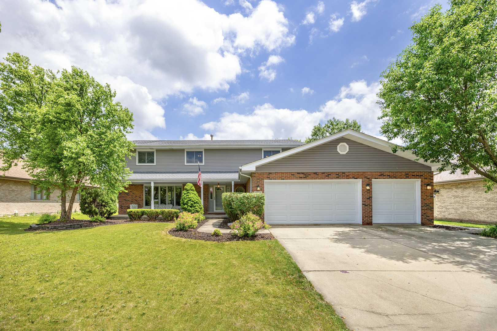 Welcome home to this spacious and beautifully maintained 5-bedroom, 3 full bathroom two-story home located in the highly desirable Abbey Glen subdivision. This property offers an abundance of living space, outdoor relaxation options, and a prime location near local parks and historic downtown Lockport. The main level boasts an open and airy floor plan featuring a bright living room, a formal dining area perfect for hosting gatherings, and a well-appointed freshly-painted kitchen with ample cabinetry, Corian counters, and space enough for a table. Huge family room with wood burning/gas log fireplace. Laundry is on main level, full bathroom on main level, fifth bedroom is on main level! Perfect for moving in older parents! With five true bedrooms, this home provides ultimate flexibility. Use them all for a large household, or easily convert rooms into dedicated home offices, guest rooms, you name it. Expand your lifestyle into the fully finished partial-basement. This versatile lower level is ideal for a media room, a children's play area, or the ultimate game-day retreat, complete with additional storage crawl space and battery back up for the sump. Step outside to your private summer getaway. The backyard features a well maintained above-ground pool lead up to by a brick paver patio-perfect for lounging, barbecuing, and enjoying warm summers. Home has two furnaces and two AC units - so comfortability abounds here. Solar panels will be paid off at closing - so owner will own them outright! Panels generate anywhere from 250-550kwh per month. Recent updates include: brand new carpet upstairs (2026), sump pump (2026), both garage doors/rails (2024), both hot water heaters (2023/2024), washing machine (2024), water softener (2024), ejector pump (2022), pool and equipment (2020), deck (2020), solar panels (2020), upstairs windows (2017), BOTH furnaces and BOTH ACs (2017). Don't forget the three car garage and NO HOA! Situated in the heart of Will County, this home offers the perfect blend of suburban tranquility and everyday convenience. Enjoy easy access to the historic I&M Canal trail system, the vibrant shops, bars, and independent restaurants of downtown Lockport, and super fun local parks. Commuters will also appreciate the proximity to major highways and the Metra line for straightforward travel into Chicago. Don't miss the opportunity to own this versatile, move-in-ready property. Contact your favorite Realtor and schedule your showing before this opportunity passes you by!