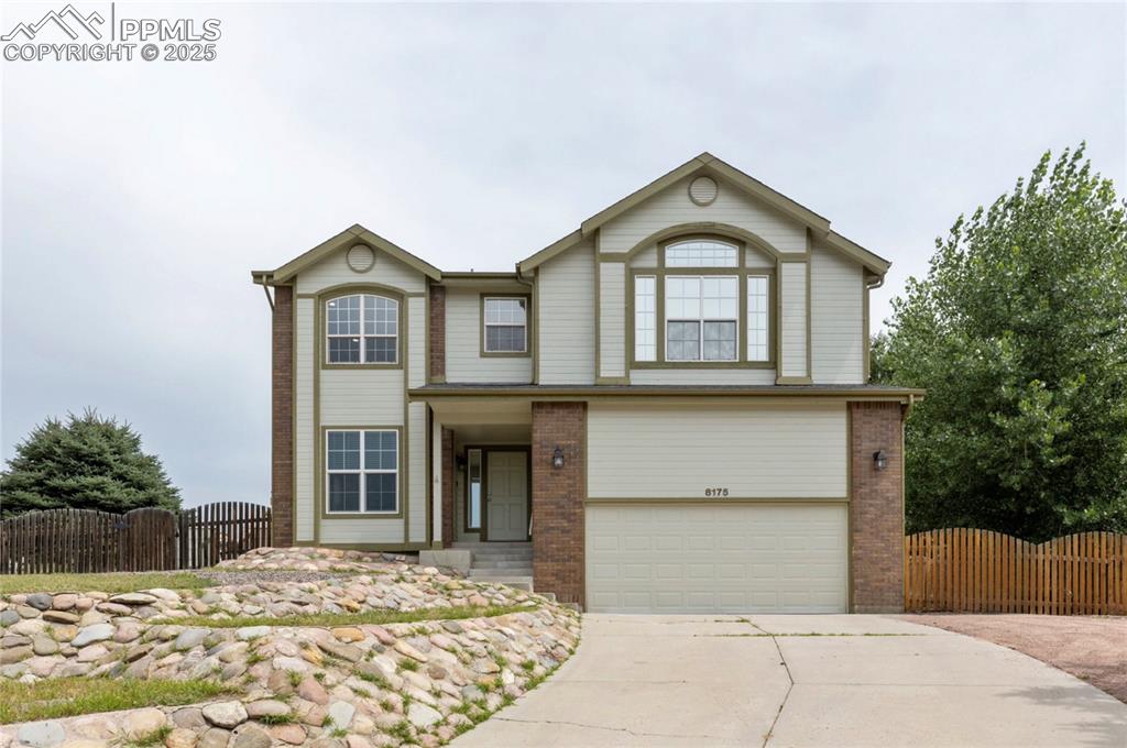 This recently remodeled home is located in the heart of Briargate, just five minutes from shopping areas, I-25 access, and the Air Force Academy * The kitchen is fully equipped with premium cherry wood cabinets, stainless steel appliances, granite countertops, a microwave-oven combo, a gas range, and a large island * The kitchen opens to the family room, which features a gas fireplace and 18-foot vaulted ceilings * The design incorporates multiple windows, allowing ample natural light to fill the space.* Adjacent to the kitchen, a deck offers an additional 1,400 square feet of outdoor living space, perfect for entertaining during the long summer nights * The main level is finished out with a formal living room, dining room, and a powder room * Upstairs, you will find four bedrooms, a newly remodeled laundry room (washer and dryer included), and refreshed lighting in the secondary bedrooms * The primary bedroom offers breathtaking views of Pikes Peak and includes a beautifully remodeled ensuite bathroom featuring dual vanities, a soaking tub, and an enlarged frameless glass shower * The basement includes a fifth bedroom, a newly added gorgeous 3/4 bathroom, and a large recreation room that can serve as either a game room or home theater * The house has been upgraded with six-panel doors and granite countertops throughout * The home sits on a .41-acre lot, complete with a fully fenced backyard and a separate fenced-in garden area * To top it off, there is an oversized 2-car garage with plenty of room for parking and more * New HVAC system installed in 2022 * Enjoy Pikes Peak and mountain views from the front of the home * This residence is a must-see!!!