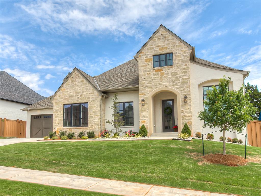 Step into this amazing home that is nestled in one of Edmond's most sought-after communities, Fallbrook. An exceptional property showcases numerous upgrades, including custom wood shutters, beautifully designed linen drapes in the living space, an enhanced security system, epoxy-coated garage floors and a walk-in storm shelter. This revised Dawson plan includes upgraded modern finishes with a traditional touch. A very versatile floor plan with spacious rooms. The 3rd bedroom could be a study option. The "designated" study is conveniently located just off the kitchen area and can easily serve as a 2nd dining area. Additional features include a well-designed butler's pantry and walk-in pantry, wonderful storage throughout, and an amazing owner's retreat featuring a spa-inspired bath with dual vanities and dual closets. Walk-out storage/future build-out space is available in this plan. Additional highlights include low maintenance Trex fencing, full irrigation and a 3 car-tandem garage. A large covered patio offers additional entertaining space for gatherings and includes a newly built-in TV cabinet. Enjoy the finest community amenities situated on acres of manicured common area. Clubhouse offers a full service kitchen w/large entertaining space and workout facility. Lovely walking trail with several community ponds. Enjoy both an adult pool and small children's aquatic pool, perfect for all ages!