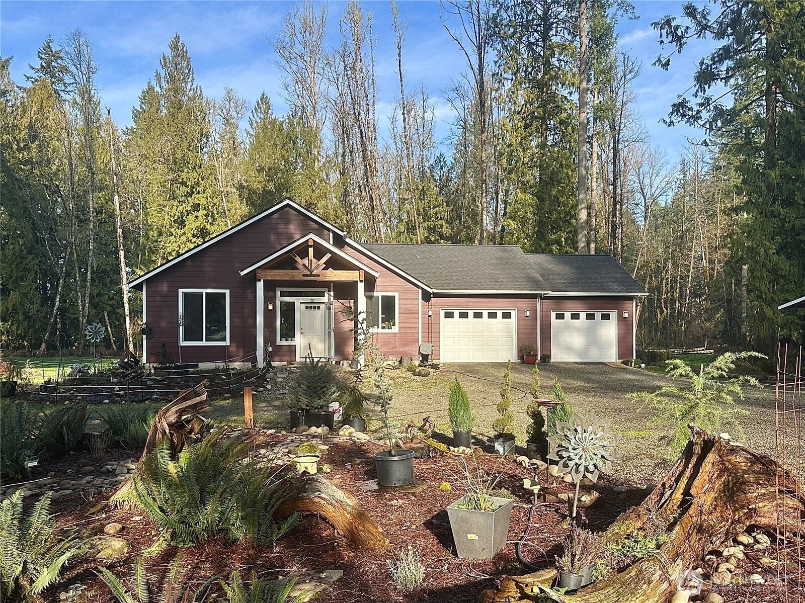 Rare opportunity to own 5 acres of stunning cowlitz riverfront property offering privacy, flexibility, and endless potential. This charming 1-bed W/ bonus room home is well-suited to function as an ADU, providing a unique opportunity to live on the property while building a larger main residence. Ample usable land allows room for future expansion. The existing home has been recently built with all the builder upgrades, bigger windows, high end carpeting and carpet pad. 9ft exterior walls, with vaulted ceilings, granite counters, and a single level layout allows for an easier time getting around the home. only one step in from garage. The property features a spacious insulated 2 bay shop with an additional covered bay on each end to maximize storage. Plus a 20x40 RV port with RV hookups already installed, ideal for guests, or recreational storage. Enjoy direct river access from your property with a great fishing hole located right in front of the property, perfect for year-round enjoyment. Peaceful surroundings, and scenic water views create a true retreat-like setting. An additional community river access location provides a boat launch to take it a step further. Whether you envision a private waterfront estate, multigenerational living, or a recreational getaway, this property offers a rare combination of river frontage, usable acreage, and development potential. Secluded yet accessible, this is a special opportunity to create something truly exceptional along the river.