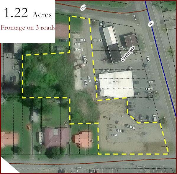 Vacant commercial land available for development in B-2 Zoning.
