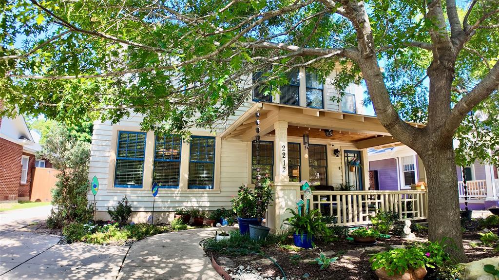 Step into the heart of historic Fairmount and discover the warmth, character, and comfort of 2212 5th Avenue. This lovingly maintained and renovated home is a perfect blend of timeless charm and modern updates — inviting you in with its cozy front porch, original architectural details, and soul-soothing ambiance. Inside, you’ll find light-filled living spaces, hardwood floors, tall ceilings, and thoughtful touches throughout. There is a first floor mother in law suite providing optionality. The large kitchen is a true gathering spot, complete with plenty of counter space, and room to entertain or enjoy quiet mornings with a cup of coffee, and a secondary staircase leading upstairs. This home has 4 bedrooms and a newer addition with an additional large bonus room or office space with a walk out deck leading to the backyard. Each bedroom offers comfort and character, while the flexible floor plan allows for work-from-home, guests, office, or creative space. Step outside to a private backyard oasis—perfect for evening dinners, gardening, or simply relaxing under the Texas sky, complete with small soaking pool for those hot days. This home has tons of storage closets and spaces, which is rare in Fairmount and includes both an upstairs and downstairs washer and dryer area. Located just blocks from Magnolia Avenue’s restaurants, coffee shops, and culture, with easy access to downtown Fort Worth, the hospital district, and TCU. Recent renovations and upgrades include, foundation, shimming and steel peers 2025 with lifetime warranty, class 3 impact shIngles installed 2025, interior French drain with sump pump system, 80% of the windows have been changed to new double pain, and the house has been on a Terminix termite protection plan for the last three years with $100,000 transferable warranty. This home is in amazing condition and move in ready. If you are looking for a beautiful home in the heart of Fairmount, 2212 5th Ave is ready to welcome you.