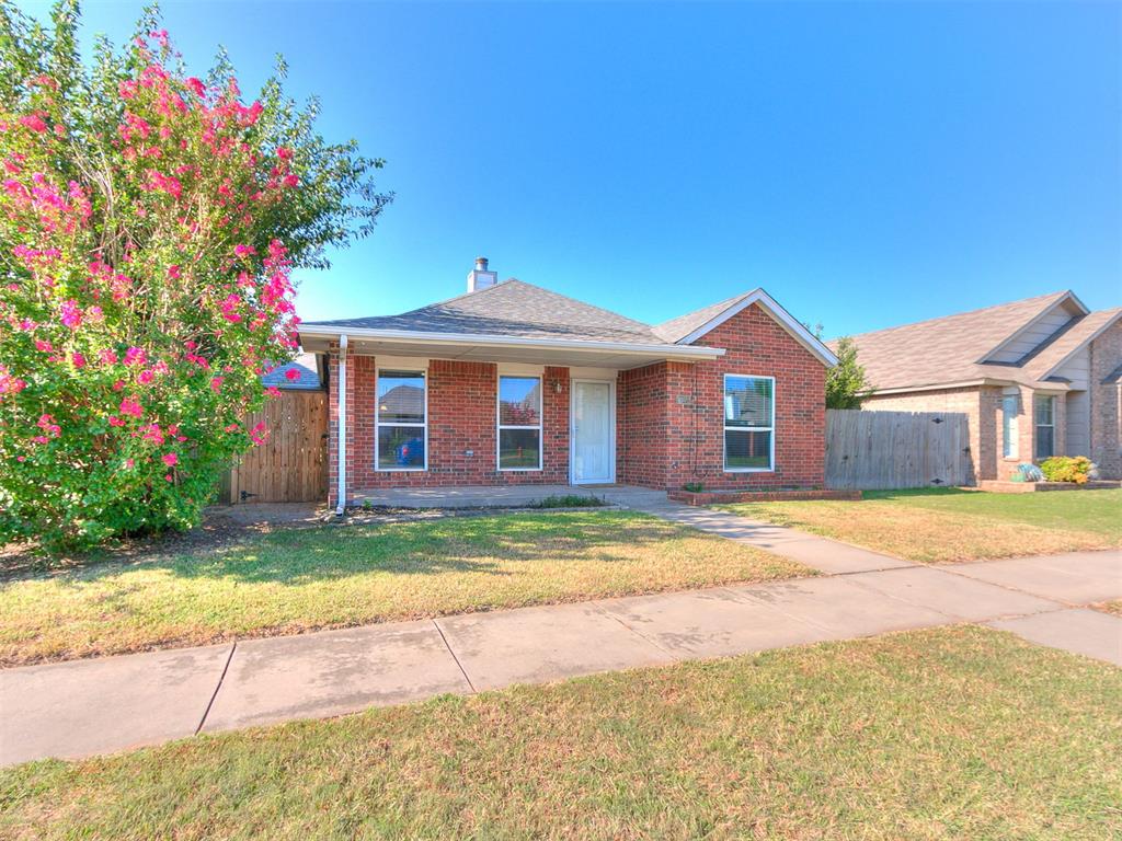 Charming Brick 2 bed Home Near Westmoore Trails ParkThis beautifully updated brick home features a spacious, open-concept living and dining area, perfect for entertaining. The kitchen is a chef's delight, boasting a large center island, custom granite countertops, a unique backsplash, and abundant cabinet storage.Recent upgrades include brand new laminate flooring throughout the living room, hallway, and primary bedroom, along with fresh paint in the primary suite, second bed, living area, and kitchen. The generous primary suite offers a private patio, a walk-in closet, and a walk-in shower. The second bedroom also features its own walk-in closet. Additional highlights include a two-car garage equipped with a storm shelter.Situated in an unbeatable location, the home is just a one-minute to Westmoore Trails Park—famous for its water park, playground, and beautifully trails. Minutes away from local schools, dining, shopping, and the movie theater. Enjoy this great location and quiet neighborhood.