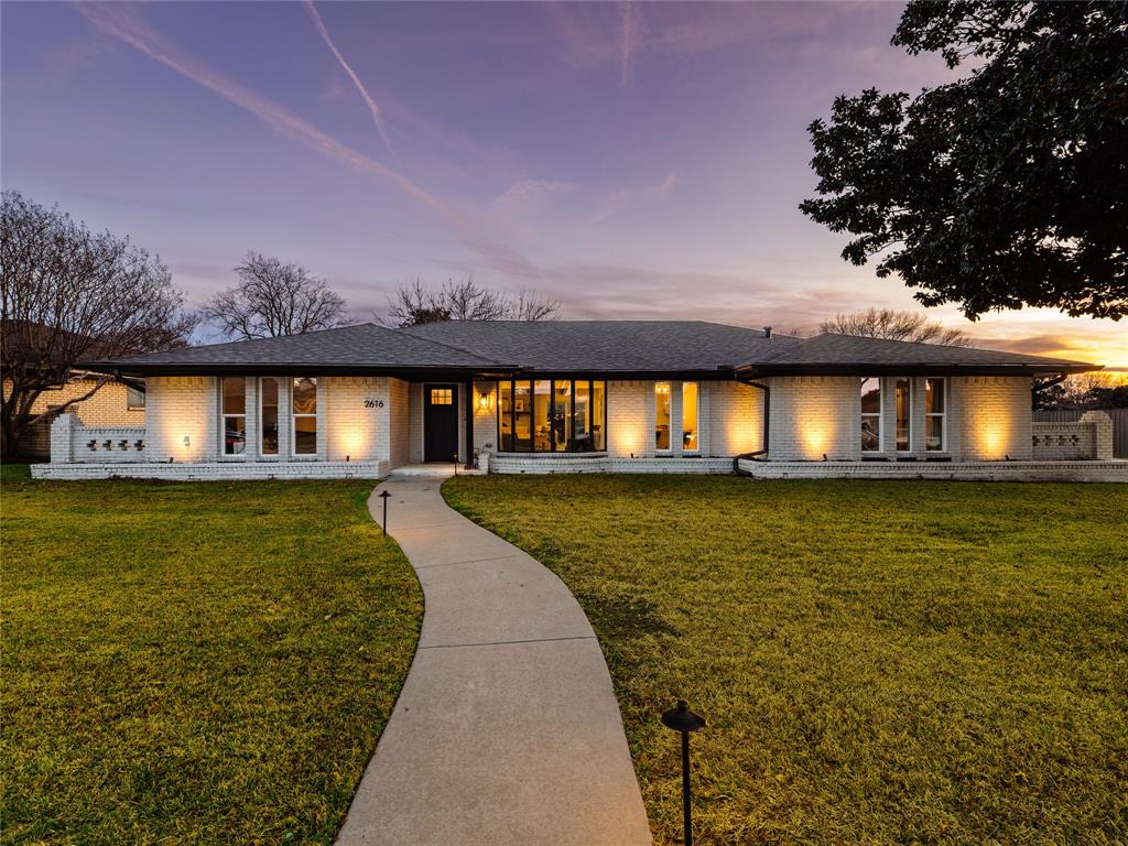 Welcome to a beautifully maintained ranch style home in the heart of Plano. As you drive up to the oversized corner lot, you'll appreciate all the well cared for homes on the street and the lovely curb appeal that this home has to offer! Step inside, and you are greeted with an open floor plan, abundant natural light, and a cozy fireplace at the heart of the living room. This modern 4 bedroom, 3 full bathroom home has an especially thoughtful layout. Featuring a massive primary suite, a secondary private guest suite with an ensuite bathroom, and 2 additional bedrooms with a full bathroom, there's more than enough room for the whole family! As you entertain, you'll appreciate the flow of the kitchen and dining spaces into the living room. You just can't beat this layout! All the updating has been completed: New floors, new paint and texture, and the kitchen and bathrooms are upgraded from top to bottom! Other move-in ready improvements include: a new roof (Sept. 2025), new windows (2022), new HVAC (2022), blown-in insulation, all-new kitchen appliances (2022), new hardwired exterior landscape lighting, and a new sprinkler control panel (2022).  The back yard is spacious and private with a large patio, lush grass, healthy shade trees, and a 6ft cedar fence. If you are familiar with Plano, you know that the city offers incredible conveniences - this home is minutes from Central Market, H-E-B, Trader Joe's , and a wide variety of International markets. It's a foodie's heaven in every direction!  You're also within walking distance to parks and the Liberty Recreation Center which has everything you could want: a full gym, outdoor pool, volleyball, pickleball, a spin room, a game room, and meeting rooms. Refrigerator, washer and dryer are negotiable. Open House Sunday from 2-4pm!