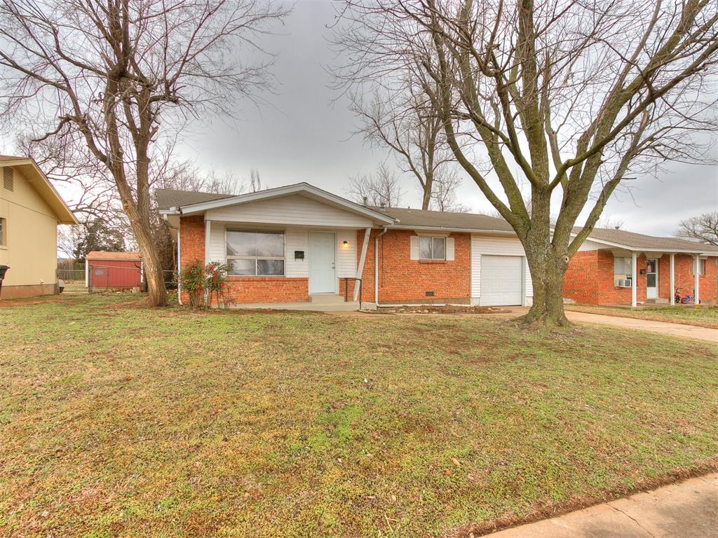 Charming 3 bed, 1 full bath home with 1 car garage is located in Moore Schools. Featuring spacious rooms and an open living and kitchen area, this is a perfect starter home or investment property. Recent updates include fresh paint and new flooring throughout, providing a modern and clean feel. Enjoy the large backyard, ideal for outdoor activities, with additional storage space to meet all your needs. Seller finance options are available. Don’t miss out on this great opportunity!