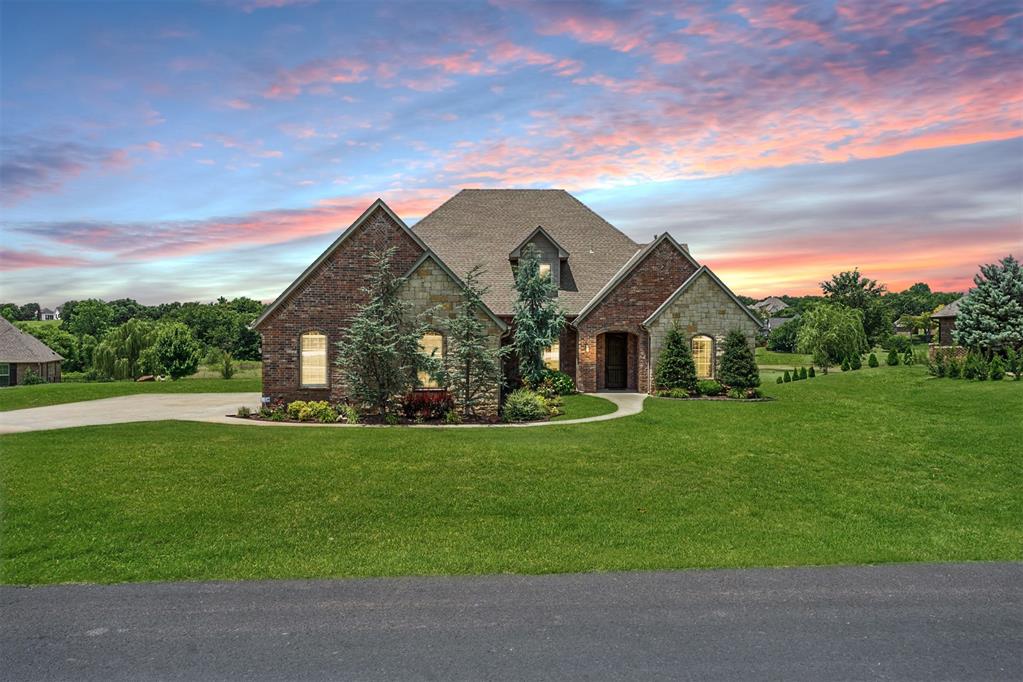 If you’ve ever dreamed of watching deer at dawn or eagles in flight from your breakfast table, this may be the home you didn’t know you were waiting for. Tucked at the back of a quiet community where herons wade through nearby ponds and sunsets spill across the sky, this home pairs natural beauty with thoughtful design.
Quality craftsmanship is evident in every detail—10-foot ceilings, arched openings, and smooth bullnose corners. Hand-scraped hardwoods and a striking stone fireplace add warmth and character, while the kitchen invites easy gathering with double ovens, rough-edged granite, two lazy Susans, pull-out shelving, and a barrel-ceilinged hallway over the butler’s and walk-in pantry.
The primary suite offers peaceful comfort, with a closet that’s a masterpiece of light and organization. A guest suite with a private bath sits downstairs, while upstairs you’ll find two more bedrooms, a full bath, and a versatile bonus room ready for your best ideas. Movie lovers will appreciate a room that takes “movie night” to another level.
Smart features include Wi-Fi light switches, LED lighting, and an oversized 23-foot-deep garage with a 7'x5' storm shelter. You’ll also find what might be the most functional attic storage you’ve ever seen.
Outside, cows graze, ducks glide, and wildlife quietly remind you to slow down and savor life. And while the setting feels worlds away, the area is on the rise—soon you’ll be just minutes from new shops, restaurants, and community amenities, all within a 5–7 minute drive.
The sellers have priced this home for a quick sale rather than chasing every last dollar. Come see it in person—it’s even better than you imagine.