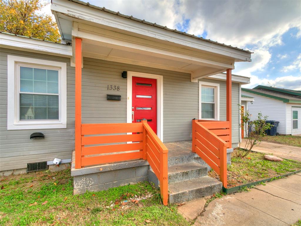 Fully Remodeled Charmer in OKC! Welcome to 1338 South Drive, a beautifully updated 2-bed, 1-bath home with 720 sq ft of stylish living space. Step inside to refinished original wood floors that add warmth and character, complemented by all-new interior doors, modern light fixtures, and a fresh front door. The kitchen shines with brand-new cabinets, countertops, appliances, sink, and fixtures—perfect for everyday living and entertaining. The bathroom has been completely remodeled with a new tub, tile, vanity, and fixtures for a sleek, modern feel. Outside, enjoy the curb appeal of new exterior siding, windows, garage door with cedar framing, and a welcoming new front porch. Relax or entertain on the new covered back porch overlooking the spacious yard. This home blends classic charm with modern upgrades, offering move-in ready convenience at an affordable price. Don’t miss your chance to own this thoughtfully remodeled gem in Oklahoma City! Ask how you could receive 1% of your loan amount back in lender credits, usable for closing costs, appraisal fees, or further rate reductions. Schedule your private tour with the listing agent today! Seller is also offering this home for rent at $1,300/month (12-month minimum lease agreement) or rent to own with 20% down and an approved application.