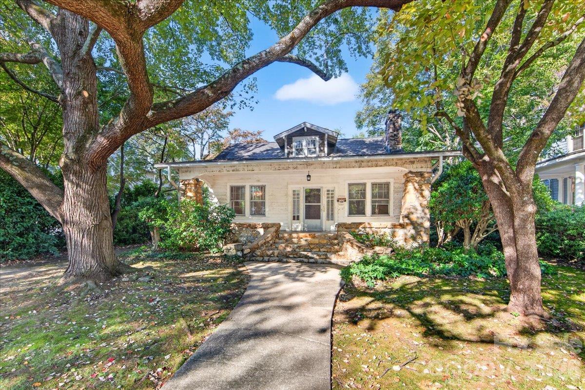 Classic one-story bungalow on the Plaza. A 1936 original, sited 5 blocks off Central, featuring three bedrooms and one bath nestled on .26 acres in historic Plaza Midwood. This home is a blank canvas with high ceilings and hardwoods but has not been updated, The property has been pre-inspected and will be sold 'as is'. The property will be available to see Friday 10/16/26 from 10 until 12 after which regular showings can be scheduled..