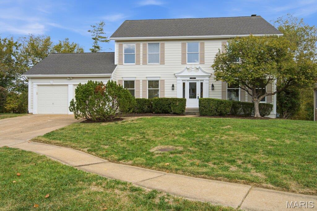 Stunning Fully Remodeled 5-Bedroom Home in the Heart of Chesterfield!An incredible opportunity to make this gorgeous, completely remodeled 5-bedroom, 3.5-bath home in the heart of Chesterfield yours! Beautifully updated from top to bottom, this home combines modern finishes, spacious living areas, and thoughtful design throughout.Step inside to a grand two-story entry foyer, flanked by a formal living room on one side and an elegant dining room on the other. The spacious family room features a cozy fireplace and opens seamlessly to the impressive chef’s kitchen, creating the perfect setting for entertaining and everyday living.The stunning kitchen boasts a large center island, custom cabinetry, quartz countertops, a double pantry, and stainless steel appliances. A separate bar area with a wine cooler adds the perfect touch for hosting family and friends. A conveniently located laundry room completes the main level.Upstairs, you’ll find four generously sized bedrooms, including a luxurious primary suite featuring a spacious walk-in closet and a spa-inspired ensuite bath with custom tilework, a separate soaking tub, and a walk-in shower.The beautifully finished, walk-out lower level provides even more living space, including a fifth bedroom and an additional full bathroom—ideal for guests, a home office, or extended living arrangements.Enjoy peace of mind with numerous recent updates, including fresh paint throughout, new luxury vinyl plank flooring, updated lighting and fixtures, select electrical improvements, a new HVAC system, and a new composite deck.With its stylish renovations, versatile living spaces, and exceptional features, this move-in-ready home is one you won’t want to miss!Schedule your private showing today and discover all this beautiful Chesterfield home has to offer!