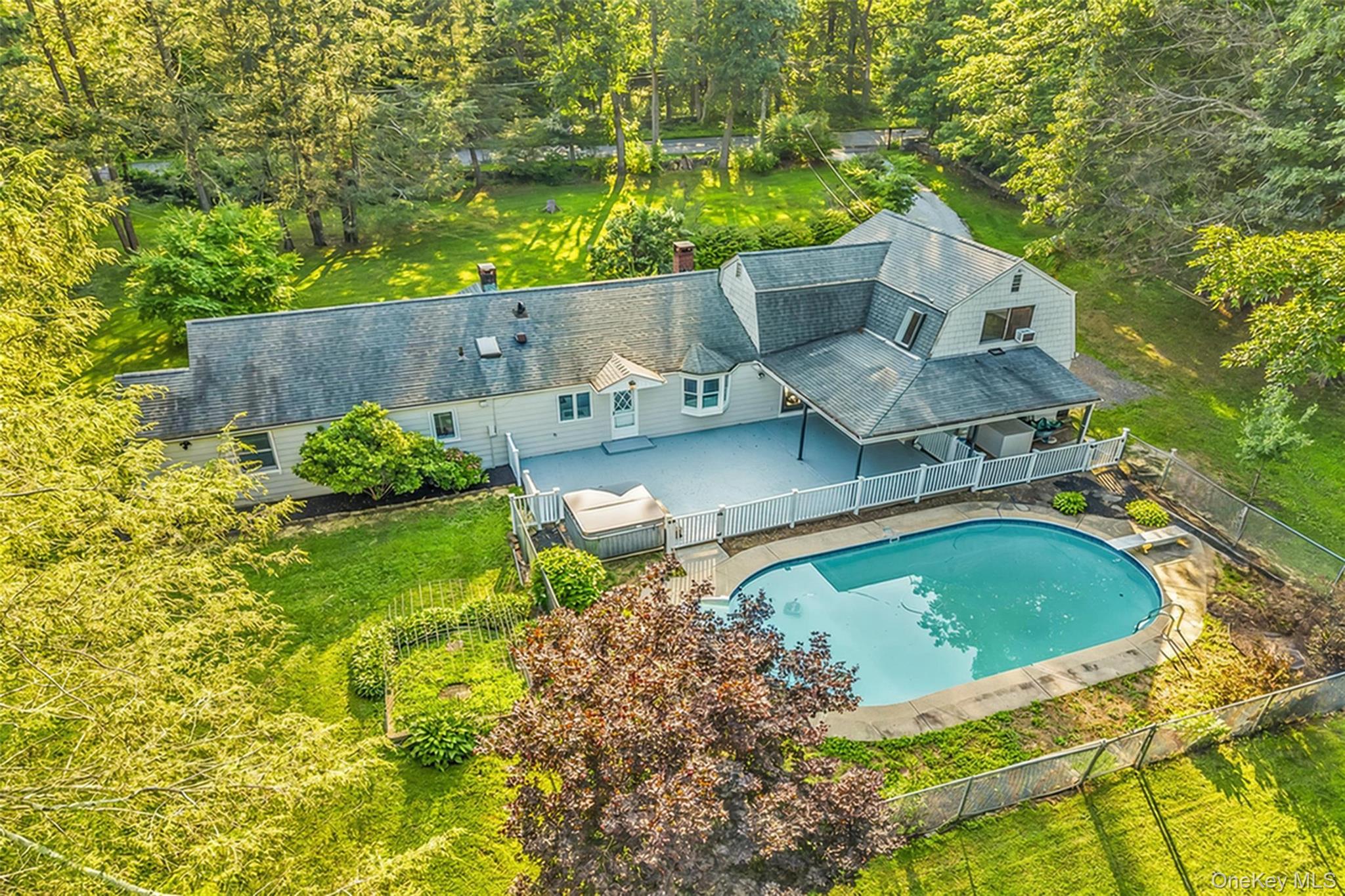 Looking for your next investment in a sought-after hamlet of Northern Westchester County? Or hoping to buy a home you can customize yourself? This property would be the ideal scenario. A truly rare offering at an even rarer price in this area. Expansive flat 2-acre lot with in-ground pool in good condition. Ideal for second floor build up in a pristine neighborhood (architectural renderings of second floor build up in listing photos). Minutes to shops, dining, and within an hour of NYC