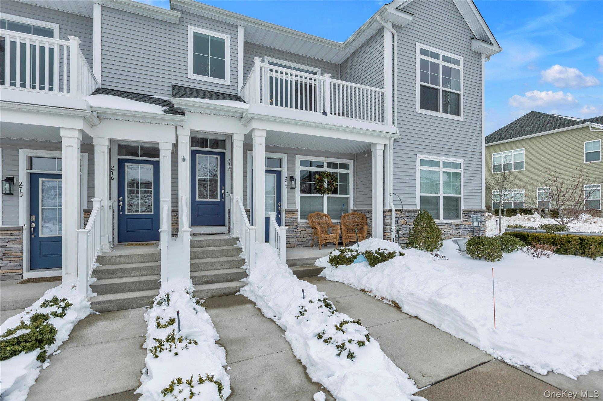 This lovely 2 Bed 2 Bath Bradford Model is an exquisitely finished, sun drenched, corner unit with soaring 14 ft. Vaulted Ceilings; your own private Elevator, unlike most Bradford units, and this one has high end fixture upgrades, such as Real Wood Flooring throughout; High End Lighting; Chandeliers; Sconces; Recessed medicine cabinets; Glass partition in Primary Bath; High end imported wallpaper, with a tastefully selected color palette. Additionally there is a 220v/15 amp dedicated outlet for an EV in the garage. This community is privileged to have a club house with a gym facility; numerous Dining and other establishments within a stones throw, such as Northwell Health Urgent Care; Starbucks, Walmart Super Center, SouthPaw Brewery, Several Restaurants, Paris Baguette Pastry, Wine Store, Hair Salons, and several other convenience stores. Additionally you are within 1-2 mins. of William Floyd Pkwy and the LIE which makes getting around the Island fairly convenient.