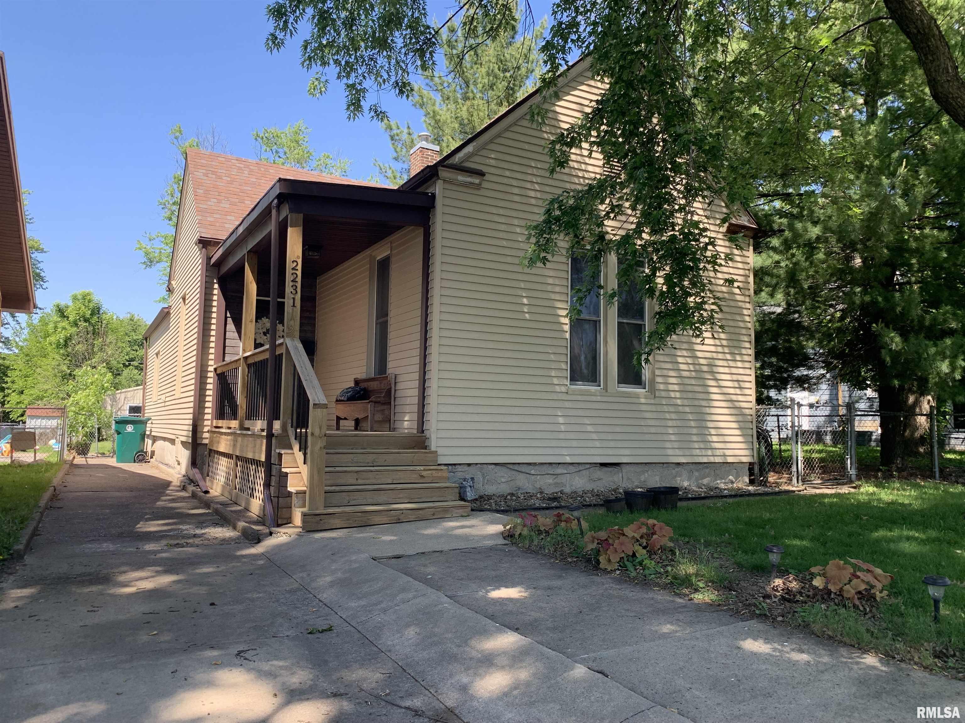 Great Southeast Quincy location! This charming 2-bedroom home is a perfect starter home opportunity featuring main floor laundry, hardwood floors, a 2-car detached garage and basement storage. Enjoy the recently painted exterior and adorable front porch.  Newer water heater (approx. 2/3 years old). Washer/dryer negotiable. Inspections welcome; selling AS-IS.