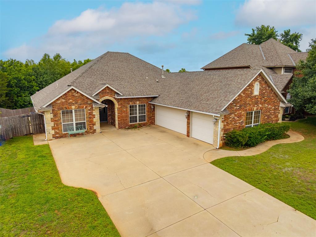 Move right in and enjoy the pool while sitting on the large patio overlooking a lush landscape. This home offers it all...3 bedrooms, a home office AND an upstairs bonus room! Beautiful gourmet kitchen with island and breakfast bar provides plenty of space for entertaining!Over-sized 3 car garage gives you plenty of extra storage. Enjoy several walking trails, numerous lakes, wild life and privacy on a quiet cul-de-sac.