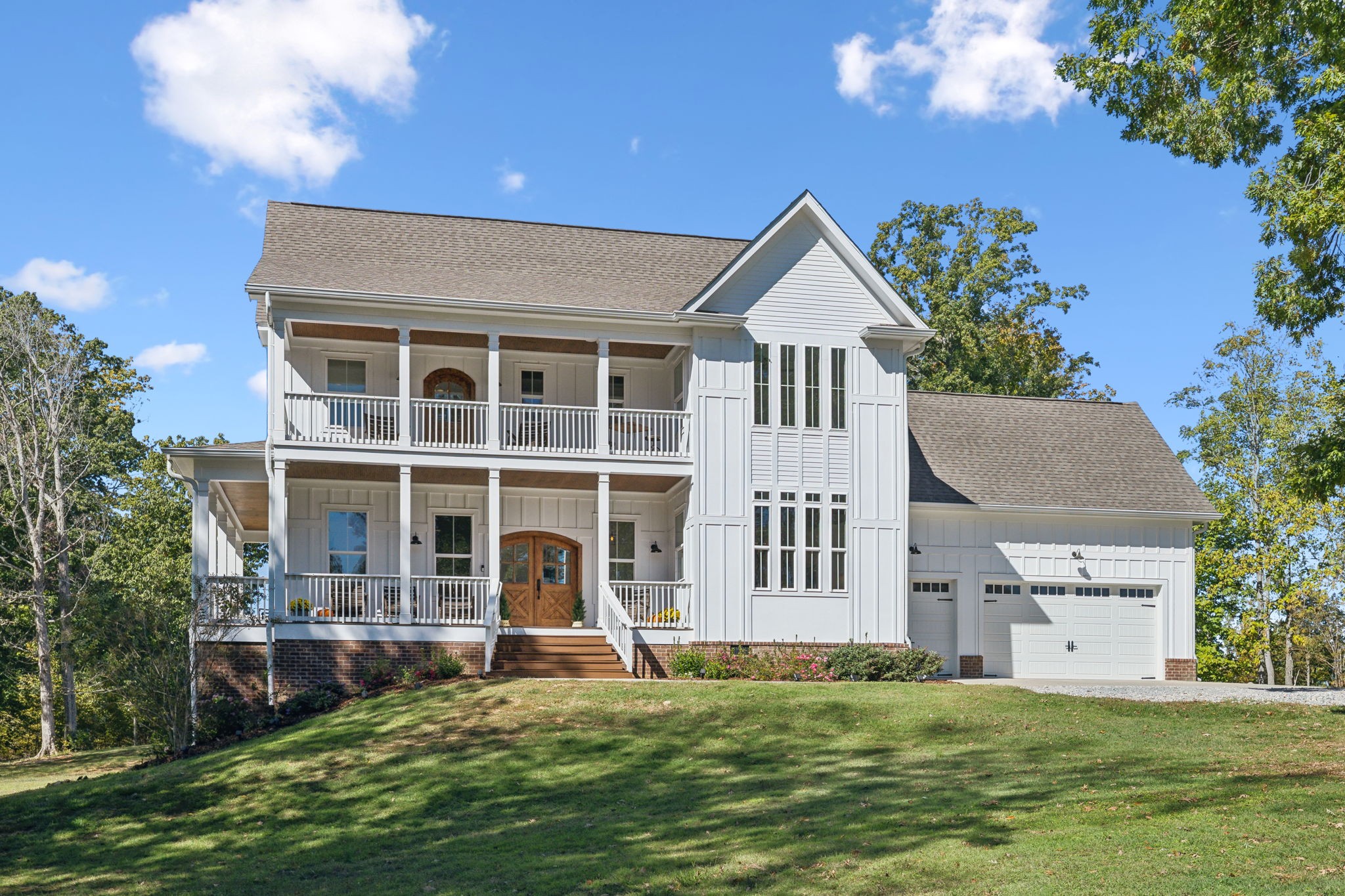Welcome to an extraordinary 49-acre equestrian estate set in the rolling countryside of Maury County, where refined luxury living meets world-class horse facilities and breathtaking natural beauty. Built in 2020 with exceptional attention to detail, this one-of-a-kind property offers a rare opportunity to own a fully equipped turnkey farm designed for both elevated everyday living and serious equestrian pursuits. The custom-built main residence spans approximately 6,500 square feet, showcasing timeless architecture paired with modern luxury. Inside, the home features 4 spacious bedrooms and 3.5 bathrooms, with a layout that balances comfort, elegance, and functionality. The main-level primary suite serves as a private retreat, offering generous proportions, serene views, and a spa-inspired en-suite bath designed for relaxation. High-end finishes, quality craftsmanship, and thoughtful design elements are evident throughout, from the expansive living areas to the carefully curated details that elevate every space. Designed with lifestyle in mind, the home includes a media/theater room, workout room with infrared sauna, and seamless indoor-outdoor living. Step outside to a resort-style pool, perfect for relaxing or hosting guests.The property also includes an A-frame guesthouse and a barn with living quarters above, adding approximately 2,000 sq ft of additional living space, ideal for guests, extended family, or rental opportunities.Equestrian amenities are truly top-tier, featuring a 6-stall barn with R19 insulation, wash rack, and a heated and air-conditioned tack room/office. A lighted riding arena with stadium lighting allows for riding day or night, while scenic trails wind throughout the property. Leipers Creek flows year-round, enhancing both beauty and functionality. Located just 9 minutes south of Leipers Fork, 30 minutes to Franklin and 45 minutes to Nashville, this rare property offers privacy, convenience, and an unparalleled equestrian lifestyle.