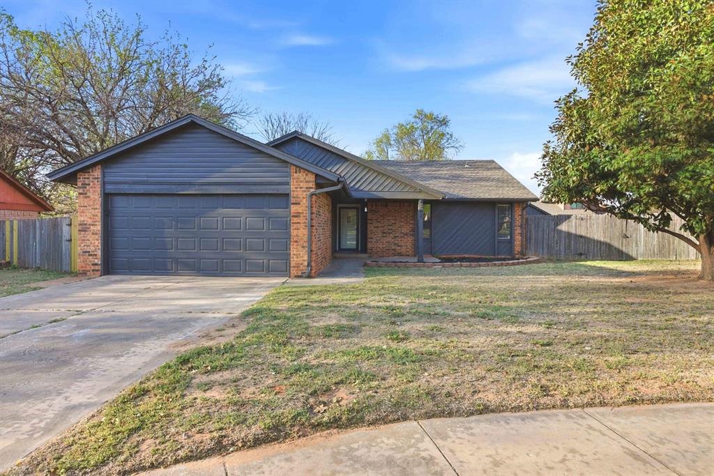 WOW! Updated Norman home on spacious 1/2 acre lot with backyard deck and storage shed. Inside you'll find new LVP flooring and carpet, updated LED lighting, door and cabinet hardware and modern plumbing fixtures. The kitchen has been refreshed with stainless dishwasher, oven and microwave, painted cabinetry, tumbled tile backsplash and granite counters. The living room has a wood burning fireplace flanked by 2 built in shelves for displays and storage while overlooking the backyard. Your primary bed has angled ceiling, built-in desk/shelving and an ensuite bath with new shower, lighting, mirror, and a quartz counter top. New paint inside, outside and blinds gives it a fresh feel. Step outside and enjoy your large backyard with a 12X24 deck and around the side of the home is an 8X12 storage shed. Located in the Norman North school district, just 17mins from University of Oklahoma campus and 25mins from Will Rogers International Airport.